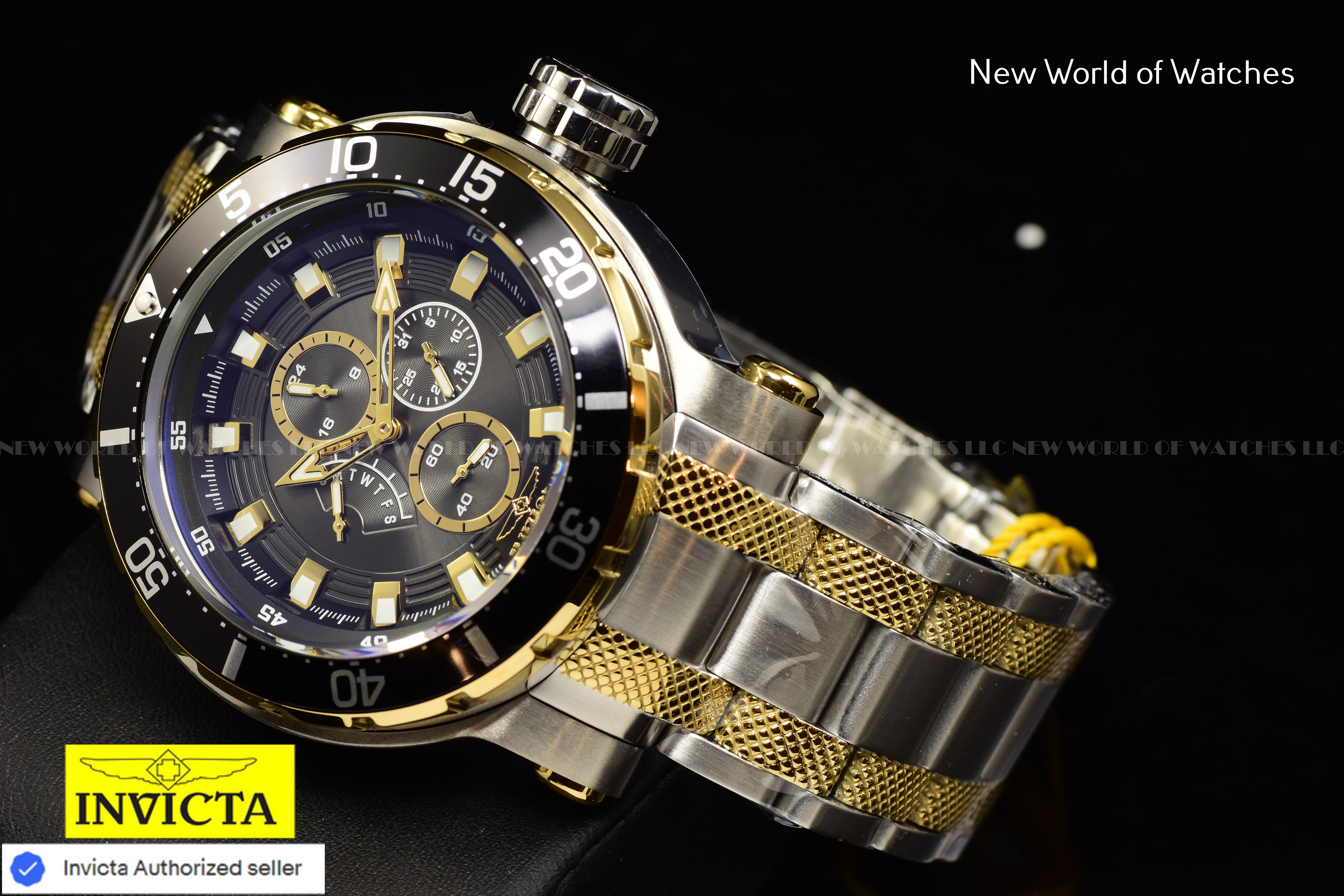 Invicta Men Coalition Forces 52mm Gunmetal Quartz Japan Stainless Steel Watch