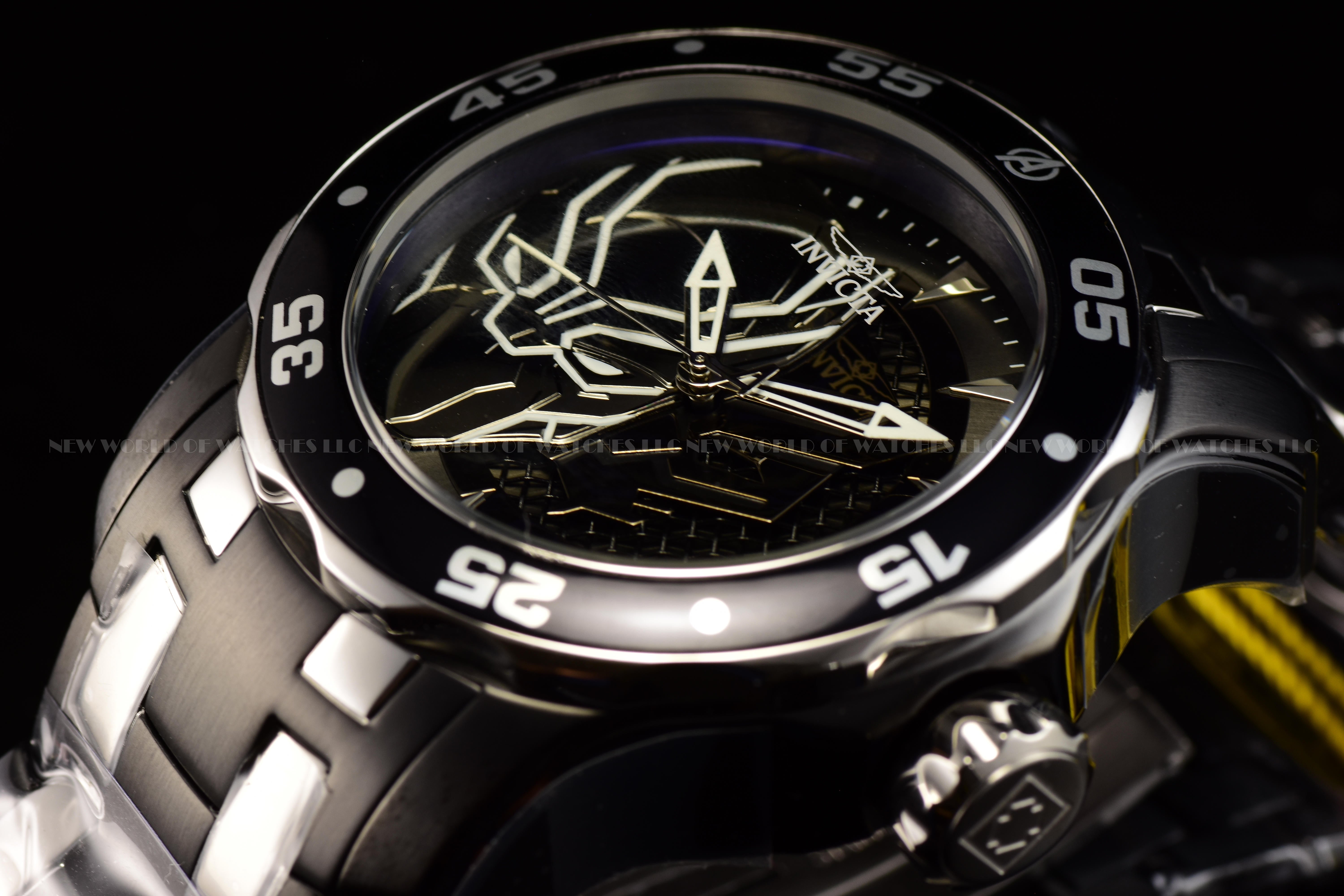 Invicta Marvel Black Panther Men's 48mm Limited Edition Black Quartz Watch 32422