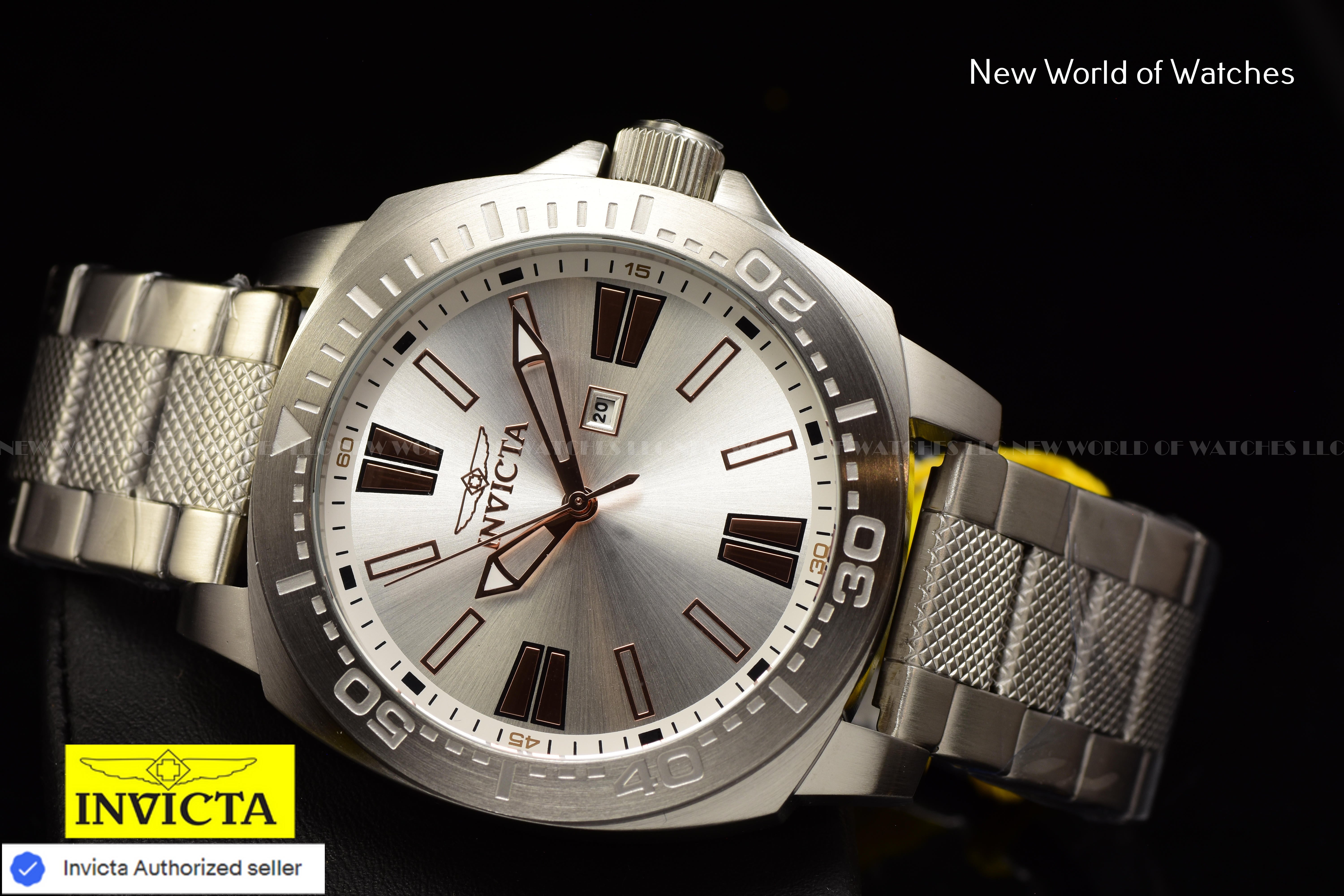 Invicta Men Speedway 46mm Silver Quartz Singapore Stainless Steel Watch