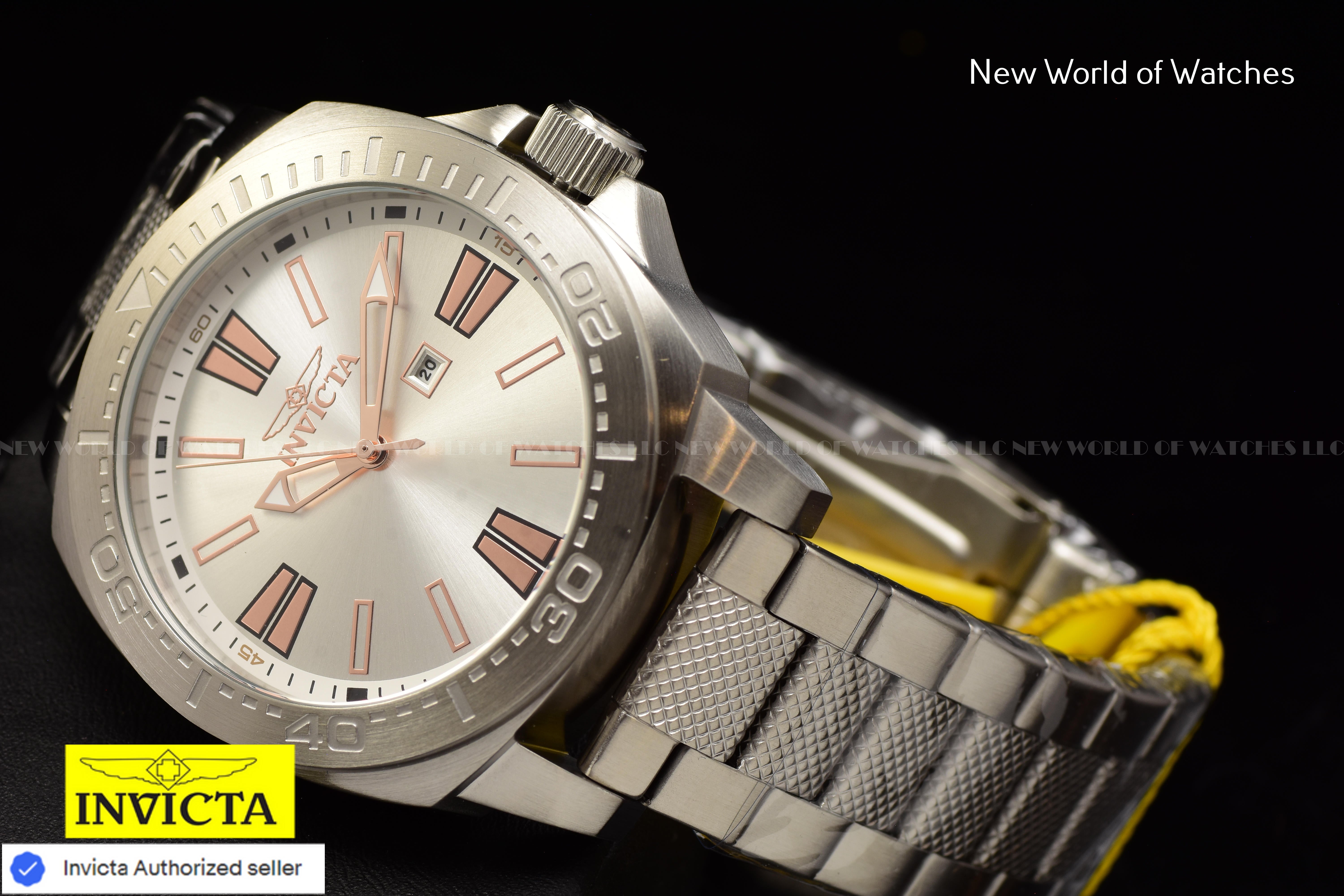 Invicta Men Speedway 46mm Silver Quartz Singapore Stainless Steel Watch