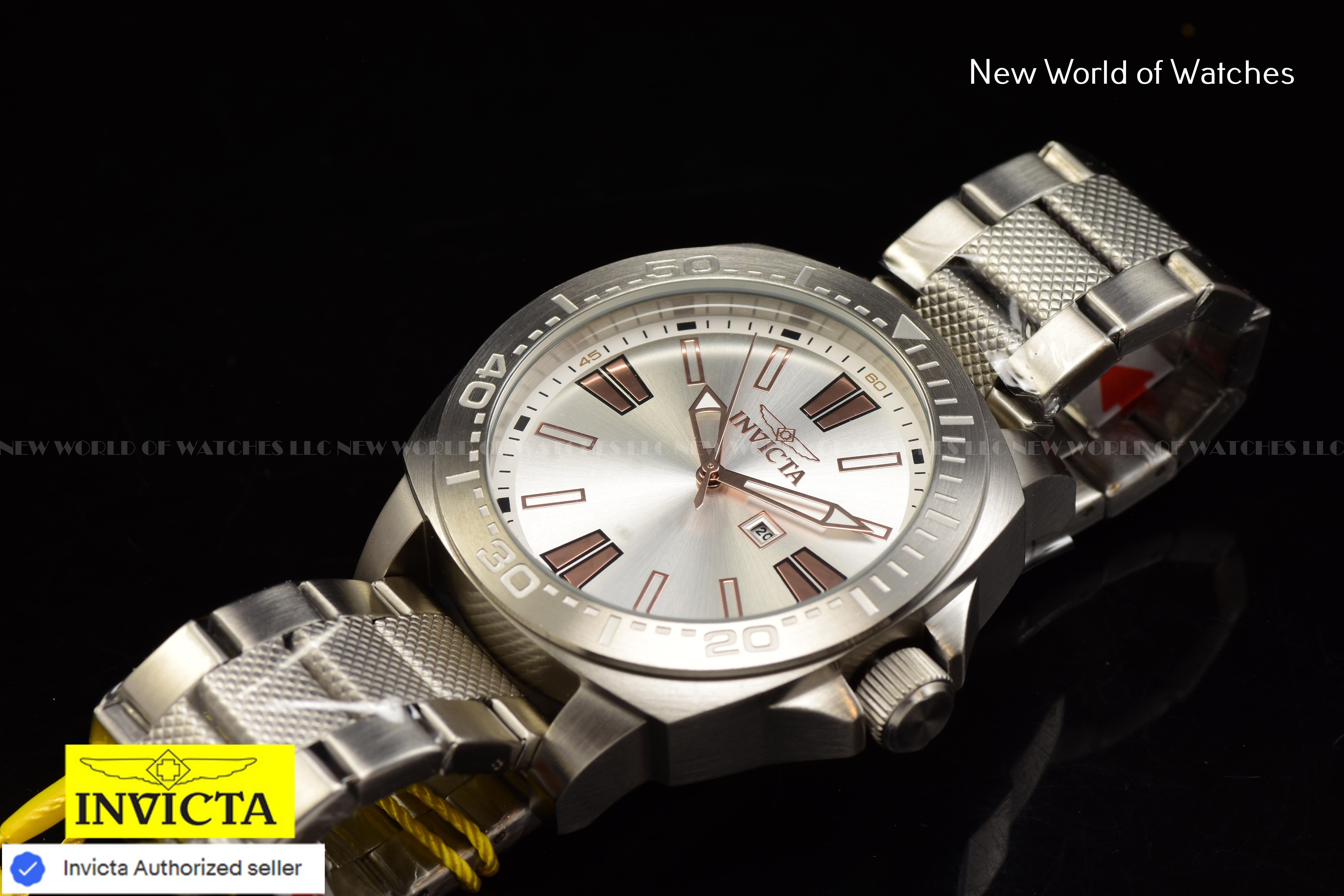 Invicta Men Speedway 46mm Silver Quartz Singapore Stainless Steel Watch