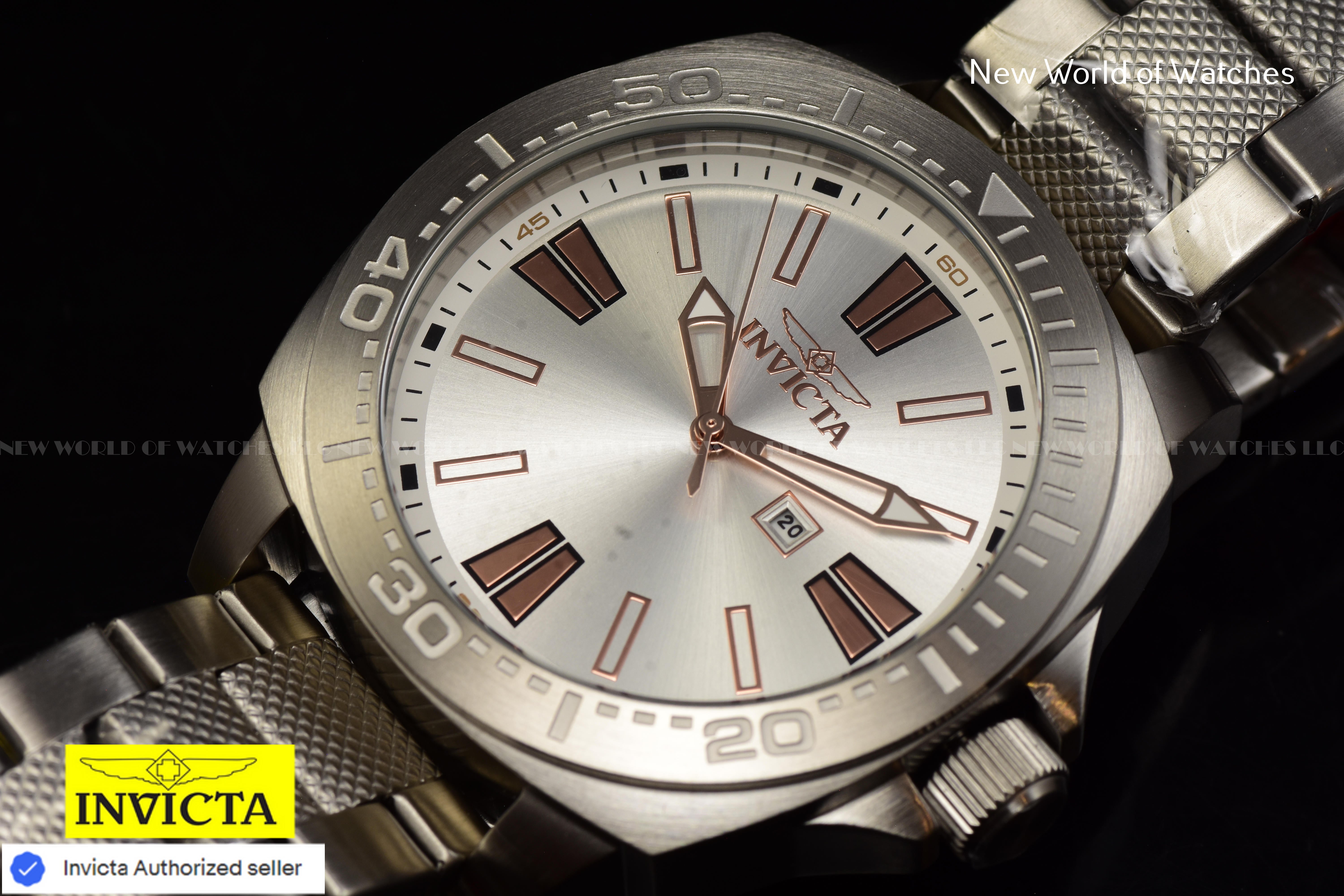 Invicta Men Speedway 46mm Silver Quartz Singapore Stainless Steel Watch