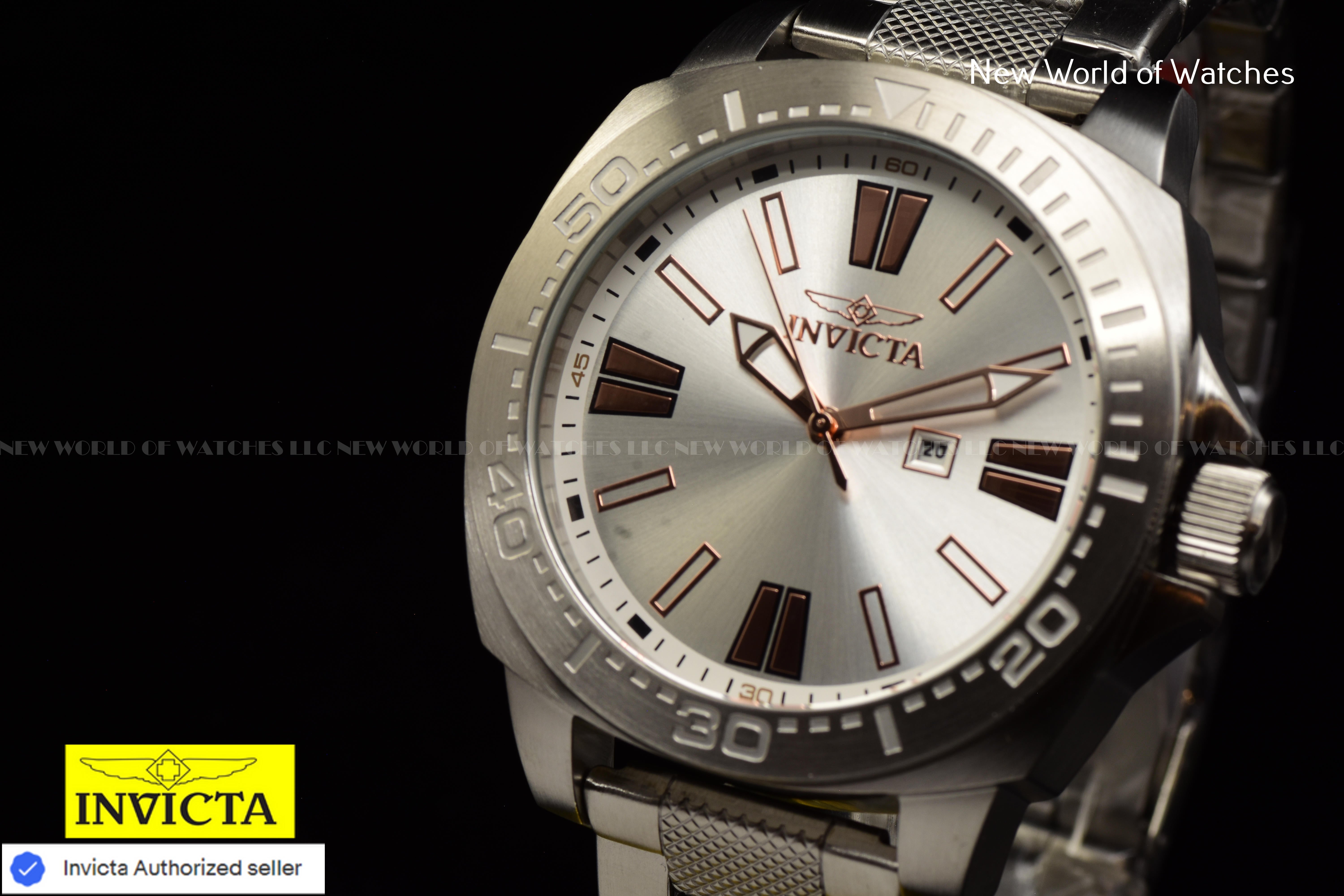 Invicta Men Speedway 46mm Silver Quartz Singapore Stainless Steel Watch