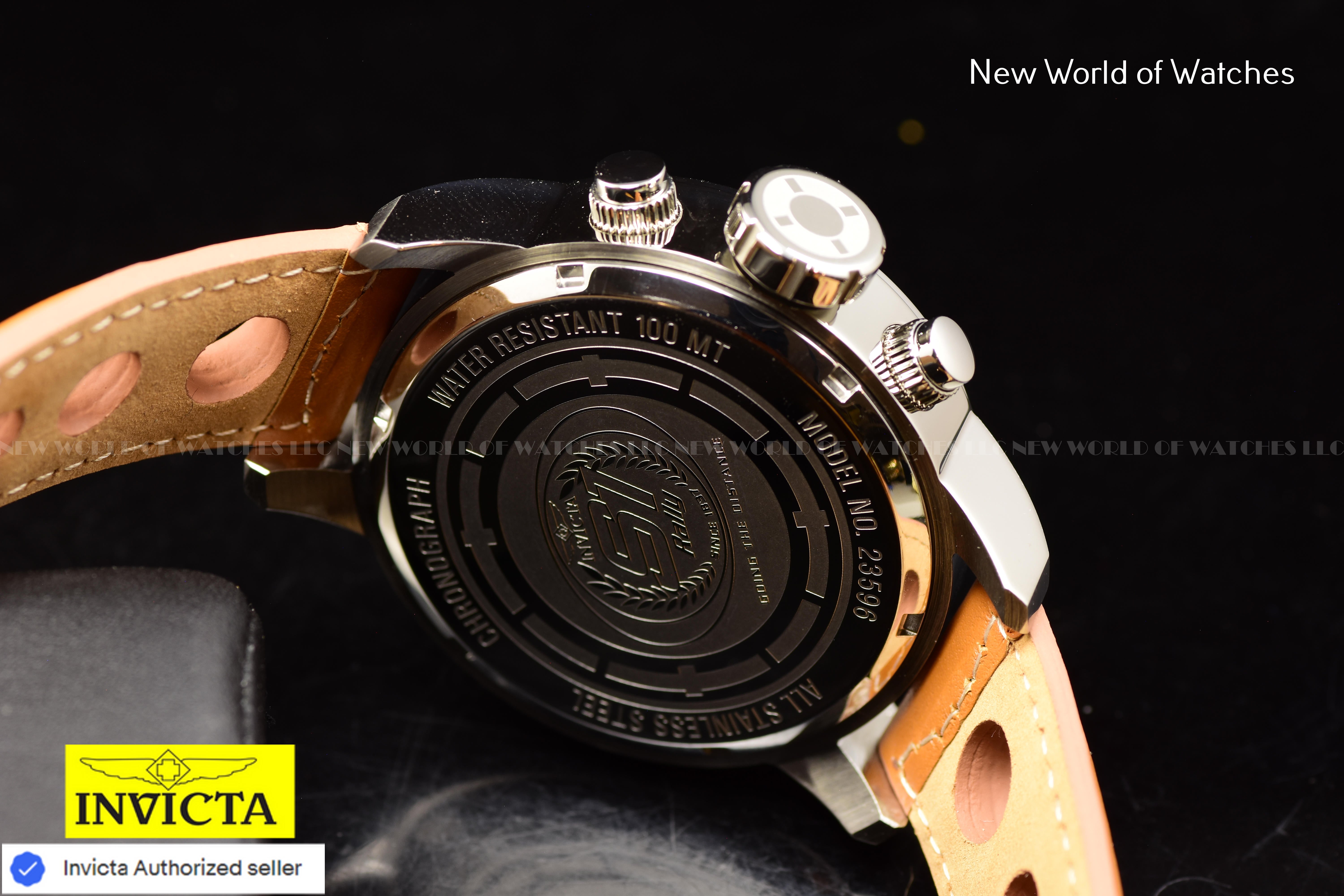 Invicta Men S1 Rally 48mm Ivory White Quartz Japan Leather Watch
