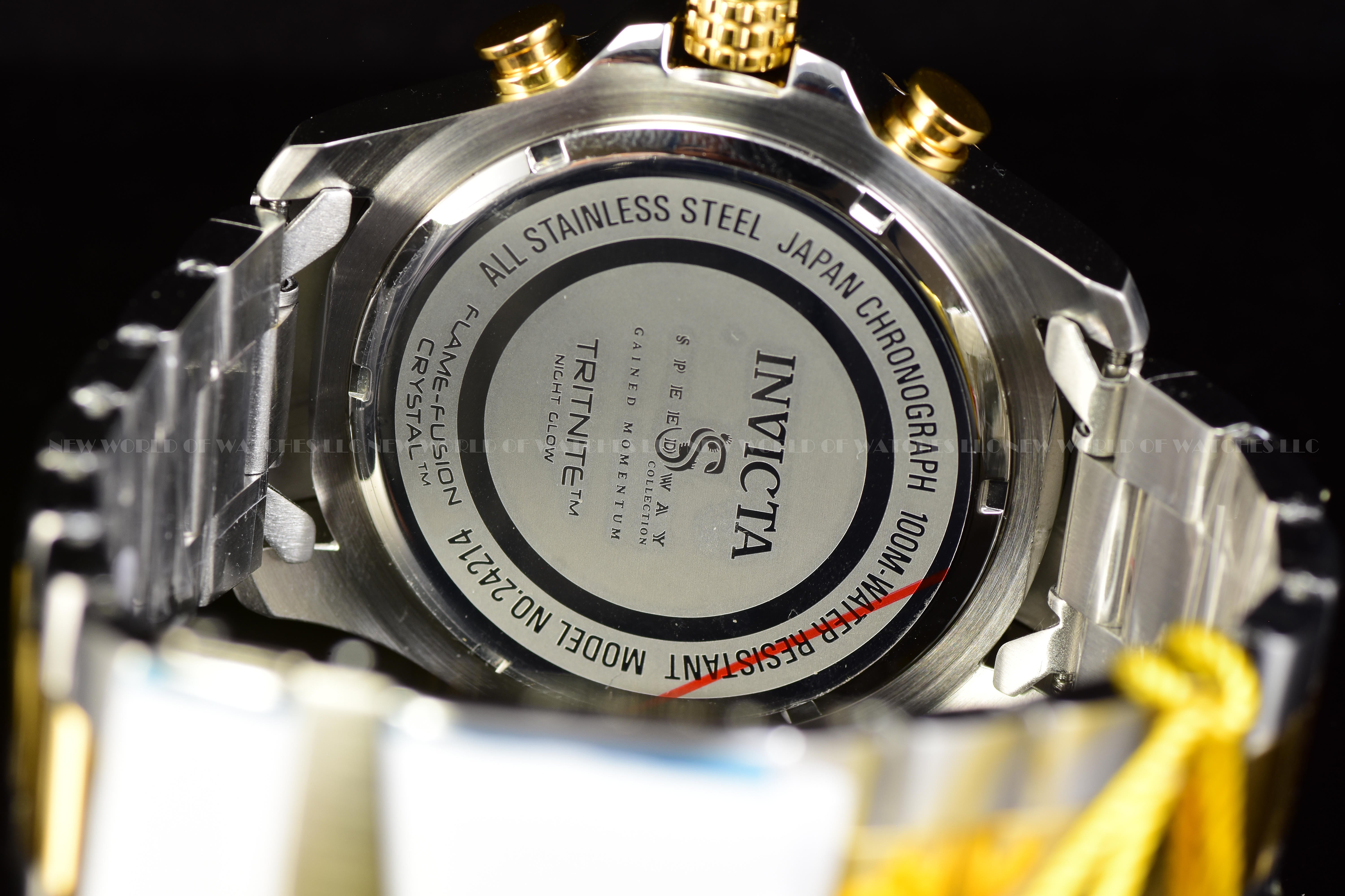 Invicta Men Speedway 48mm Blue Quartz Japan Stainless Steel Watch
