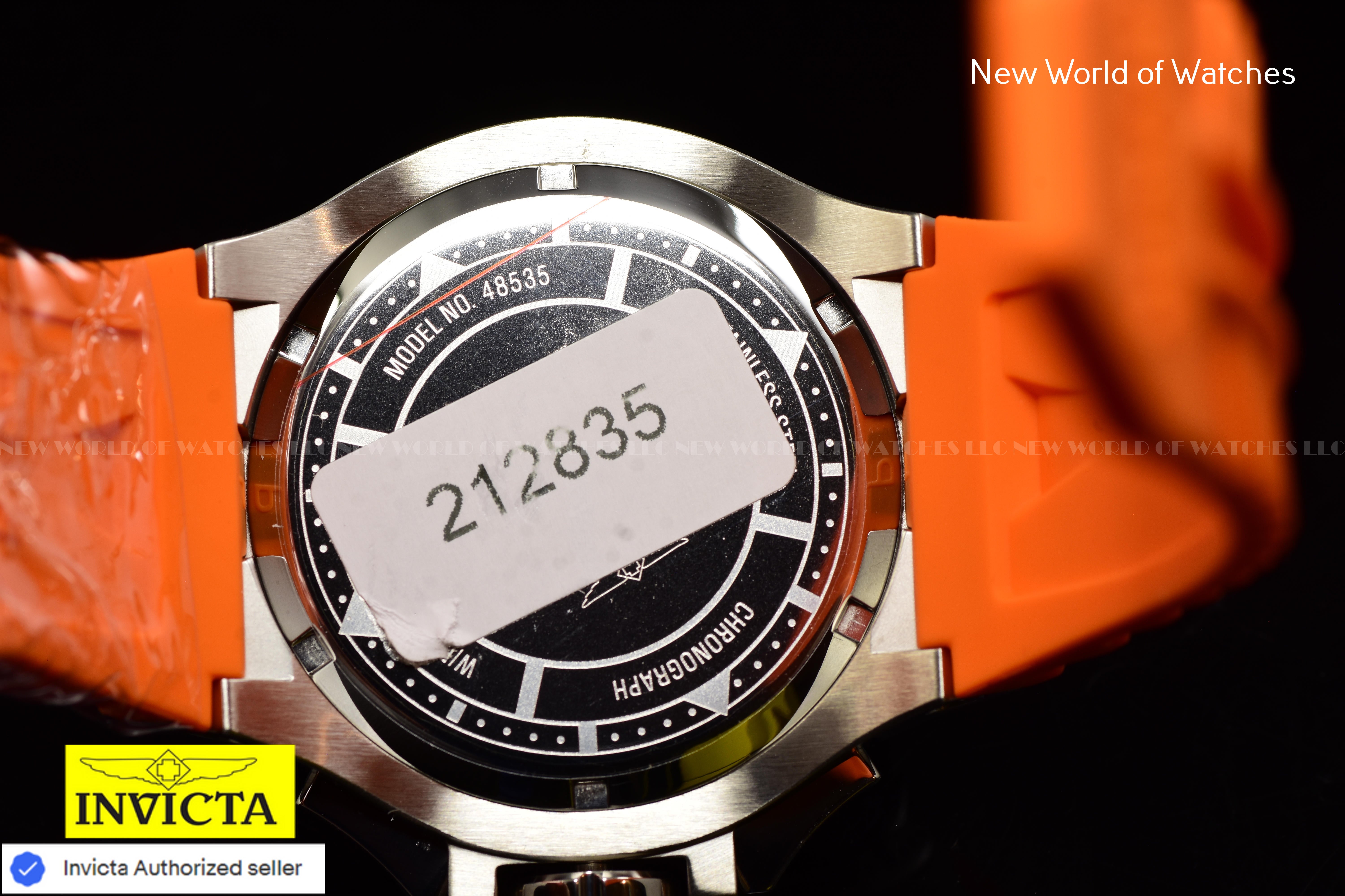 Invicta Men Excursion 50mm Turquoise Orange Quartz Japan Silicone Watch