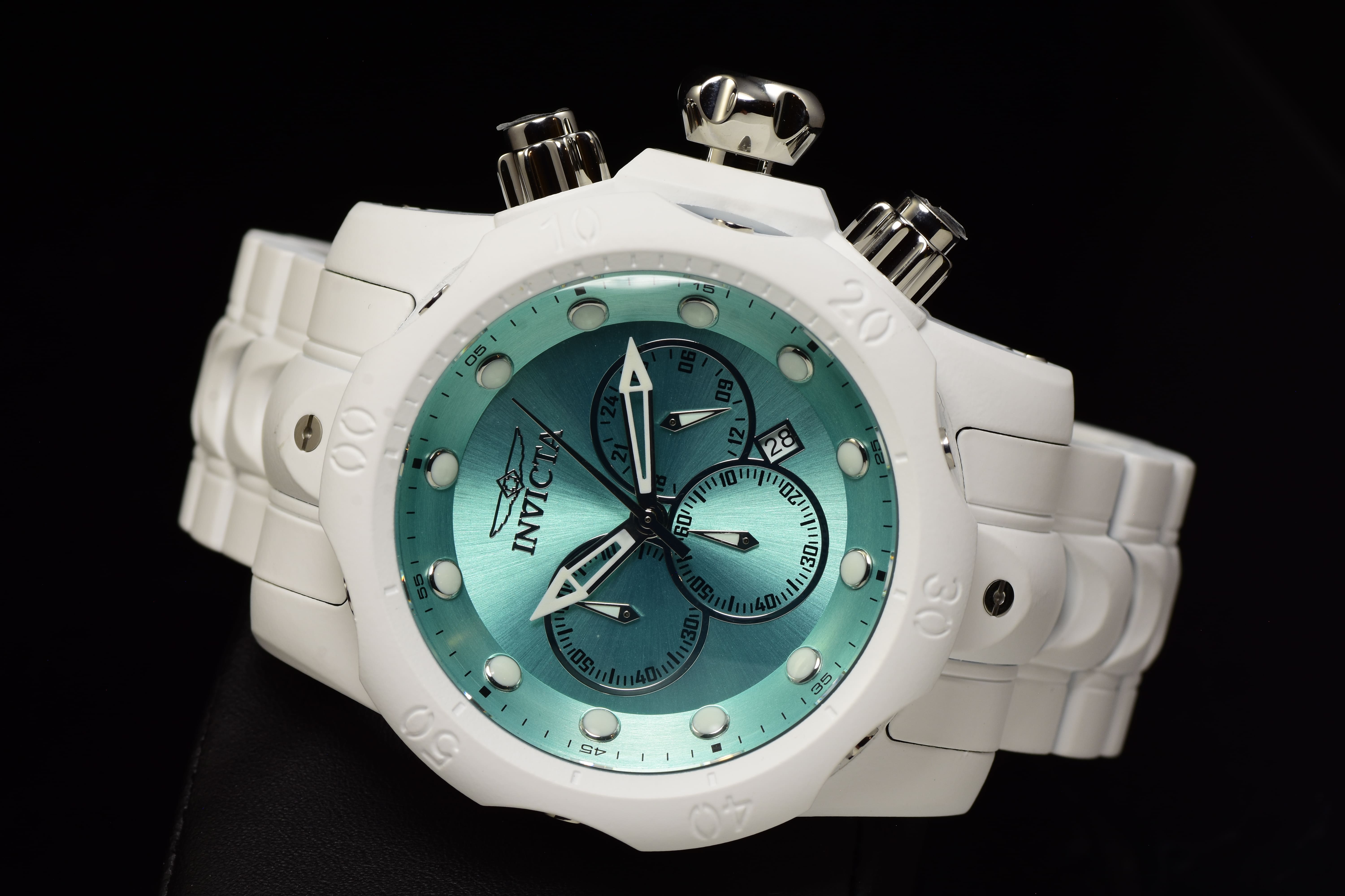 Invicta Men Venom Phantom 54mm Turquoise Quartz Japan Stainless Steel Watch