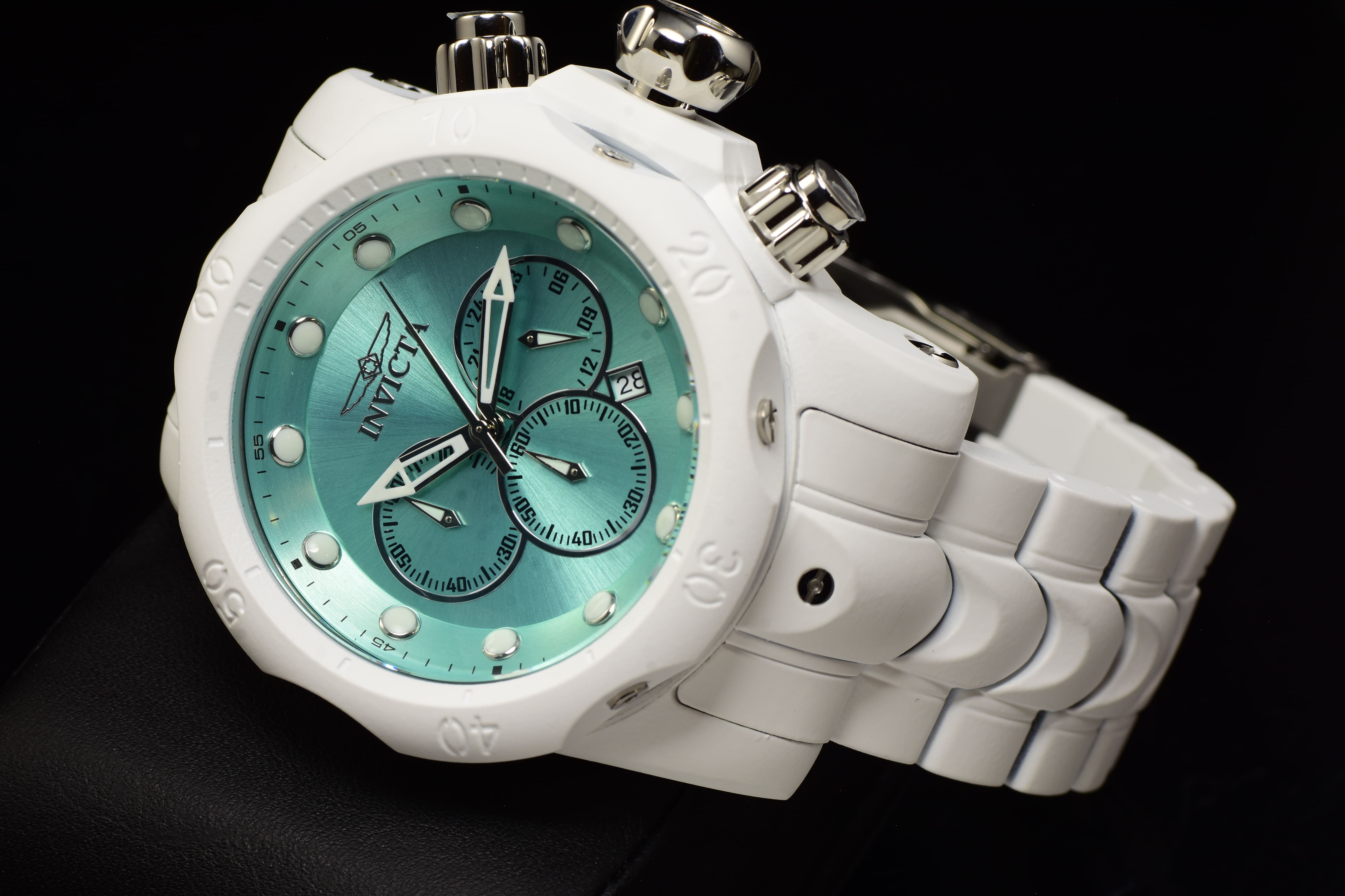 Invicta Men Venom Phantom 54mm Turquoise Quartz Japan Stainless Steel Watch