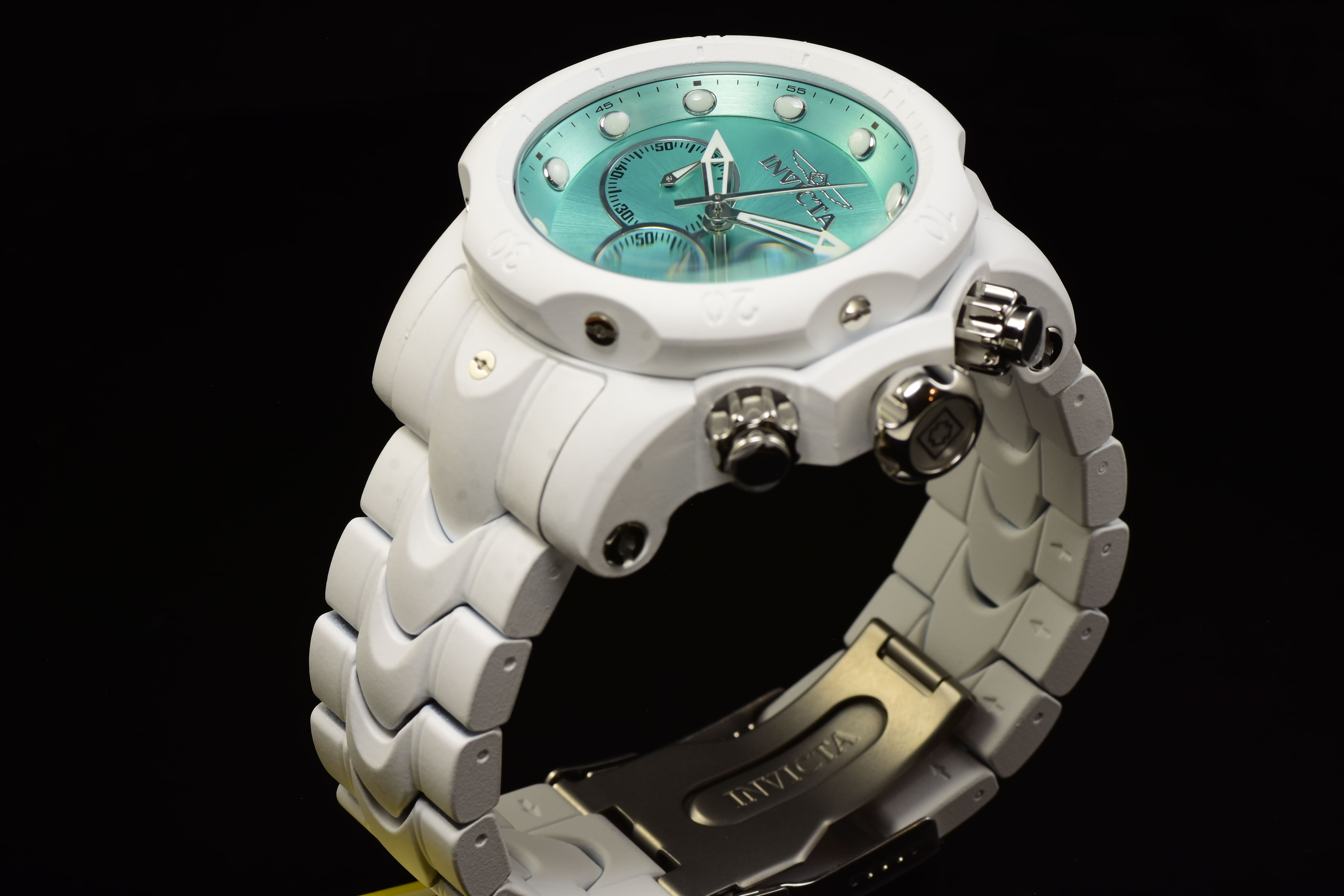 Invicta Men Venom Phantom 54mm Turquoise Quartz Japan Stainless Steel Watch