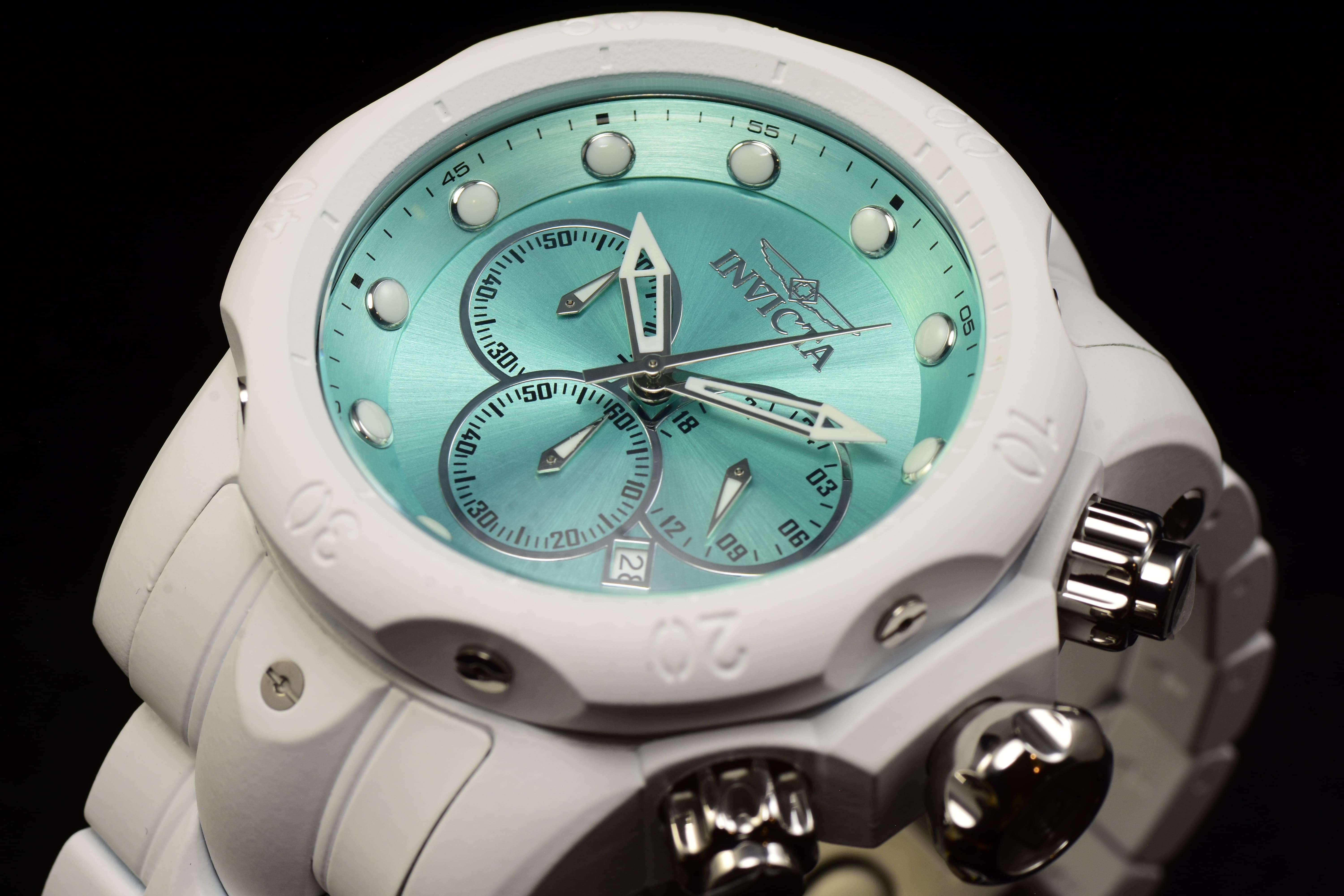 Invicta Men Venom Phantom 54mm Turquoise Quartz Japan Stainless Steel Watch