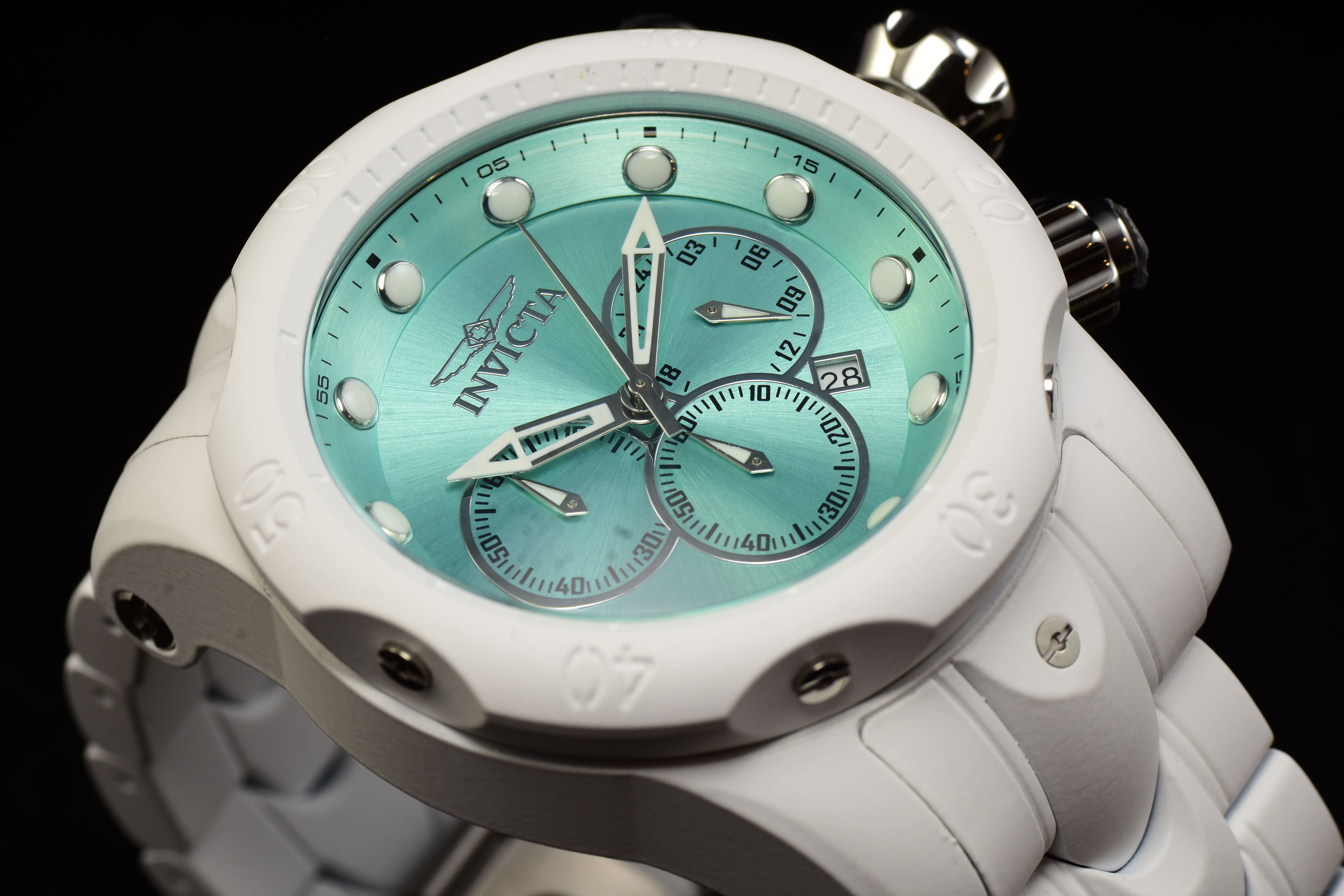 Invicta Men Venom Phantom 54mm Turquoise Quartz Japan Stainless Steel Watch