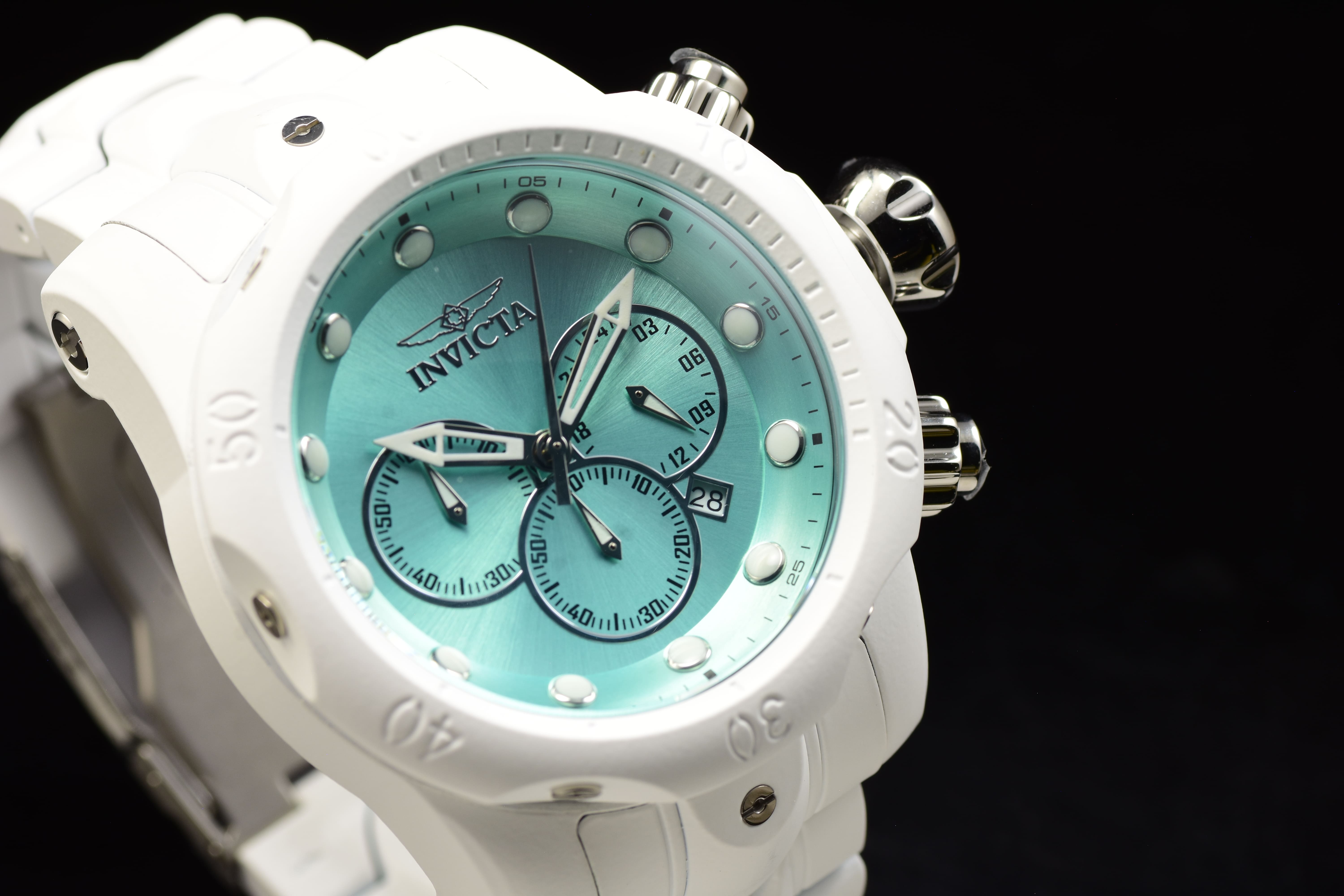 Invicta Men Venom Phantom 54mm Turquoise Quartz Japan Stainless Steel Watch