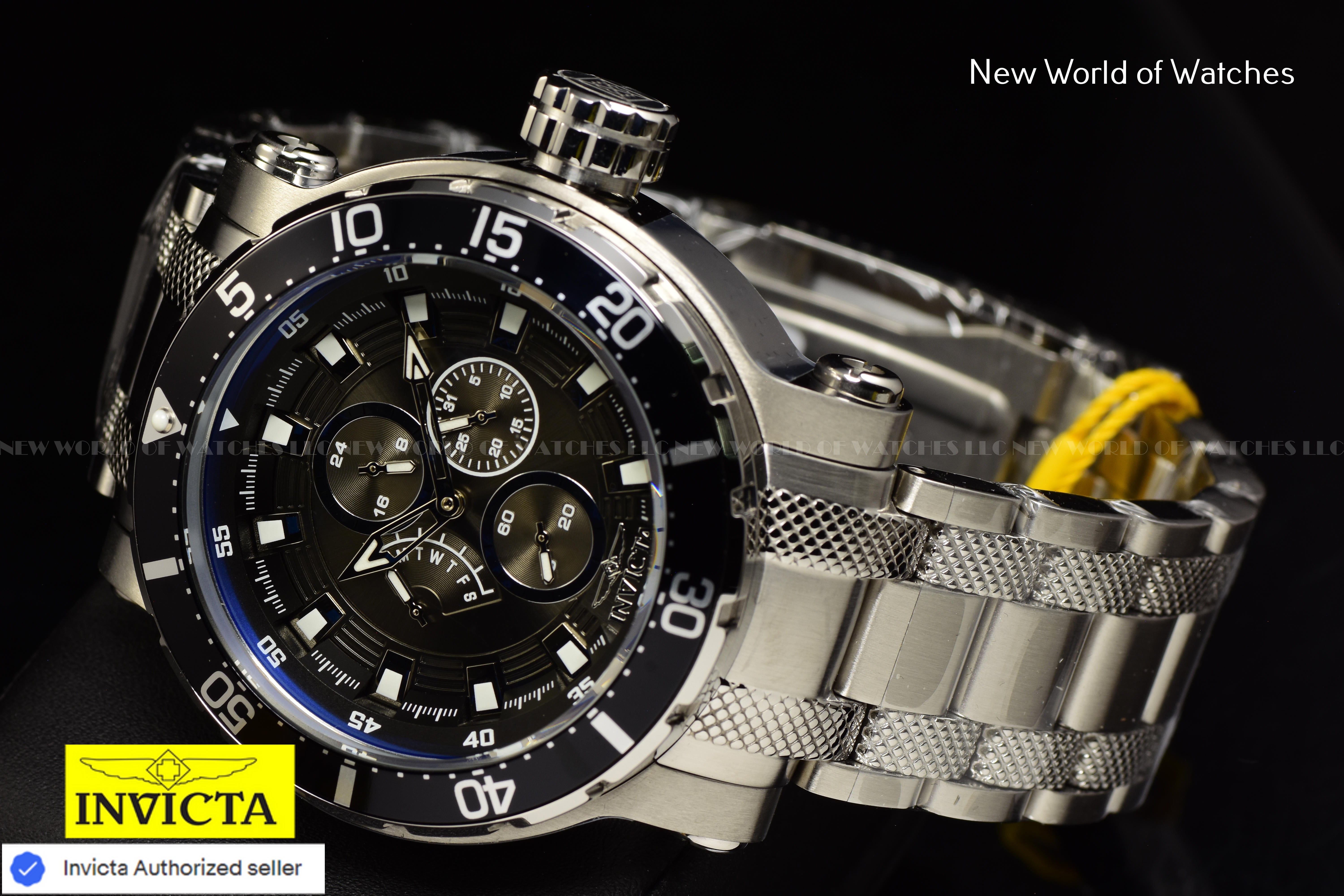 Invicta Men Coalition Forces 52mm Gunmetal Quartz Japan New Stainless Steel Watch