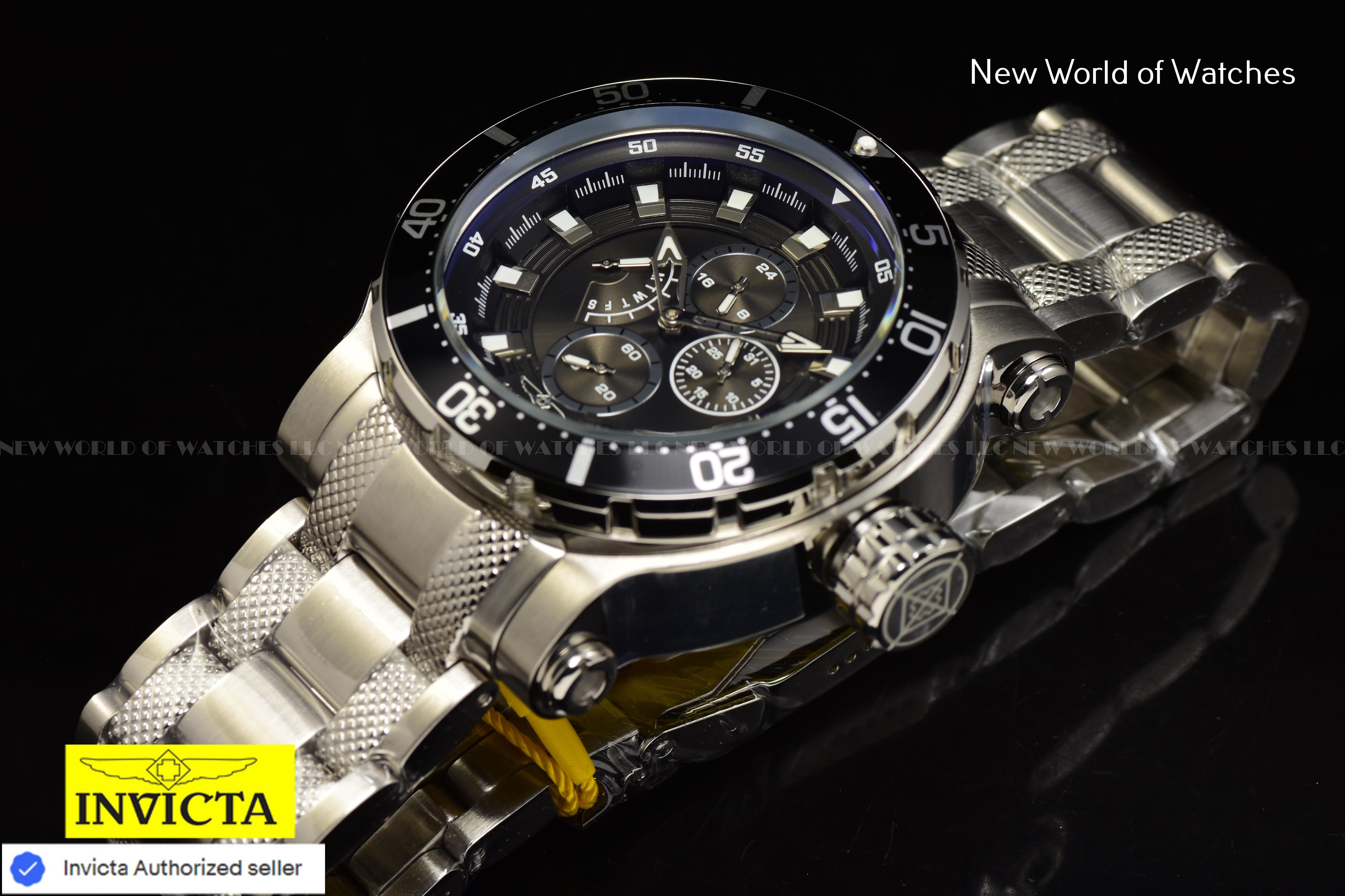 Invicta Men Coalition Forces 52mm Gunmetal Quartz Japan New Stainless Steel Watch