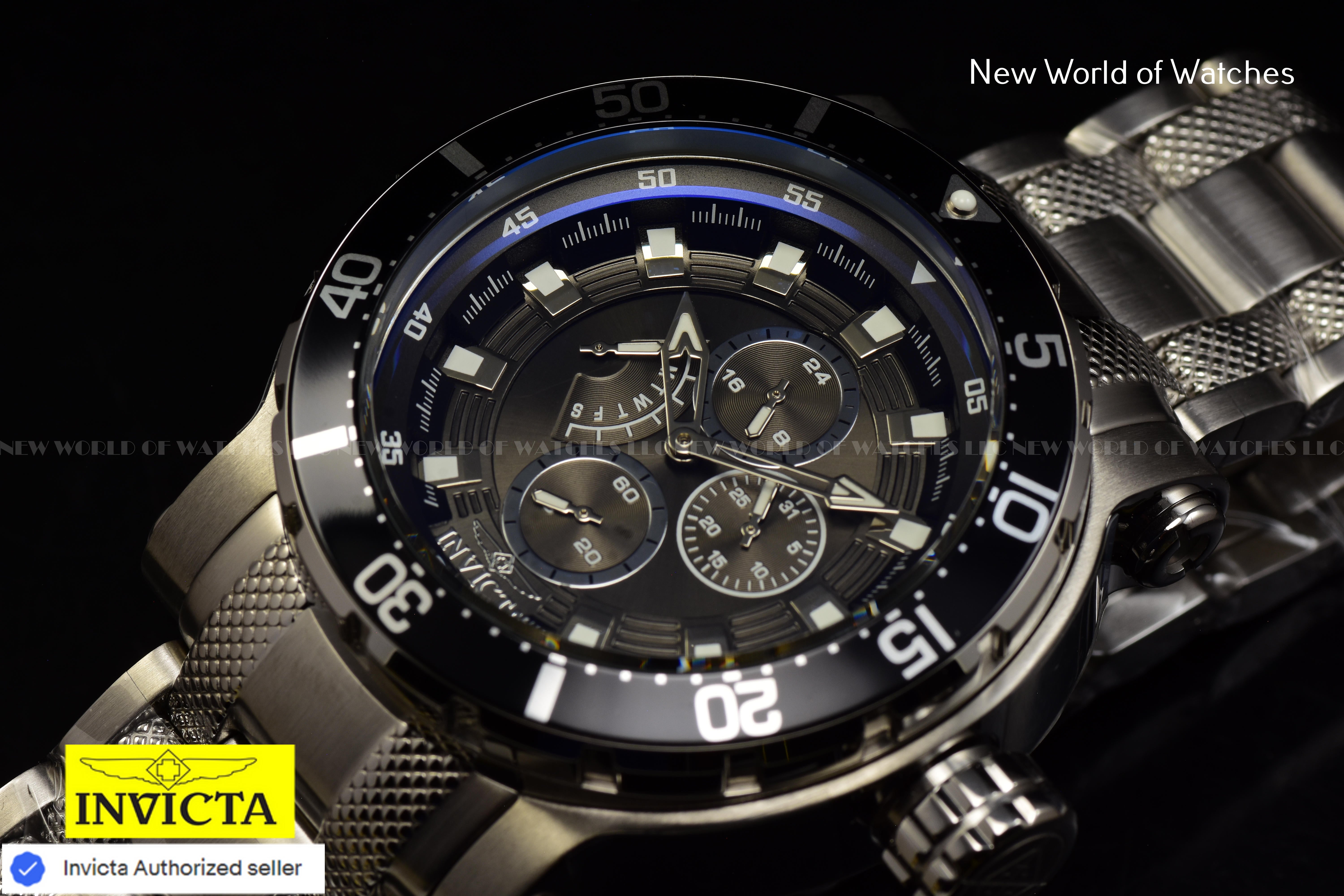 Invicta Men Coalition Forces 52mm Gunmetal Quartz Japan New Stainless Steel Watch