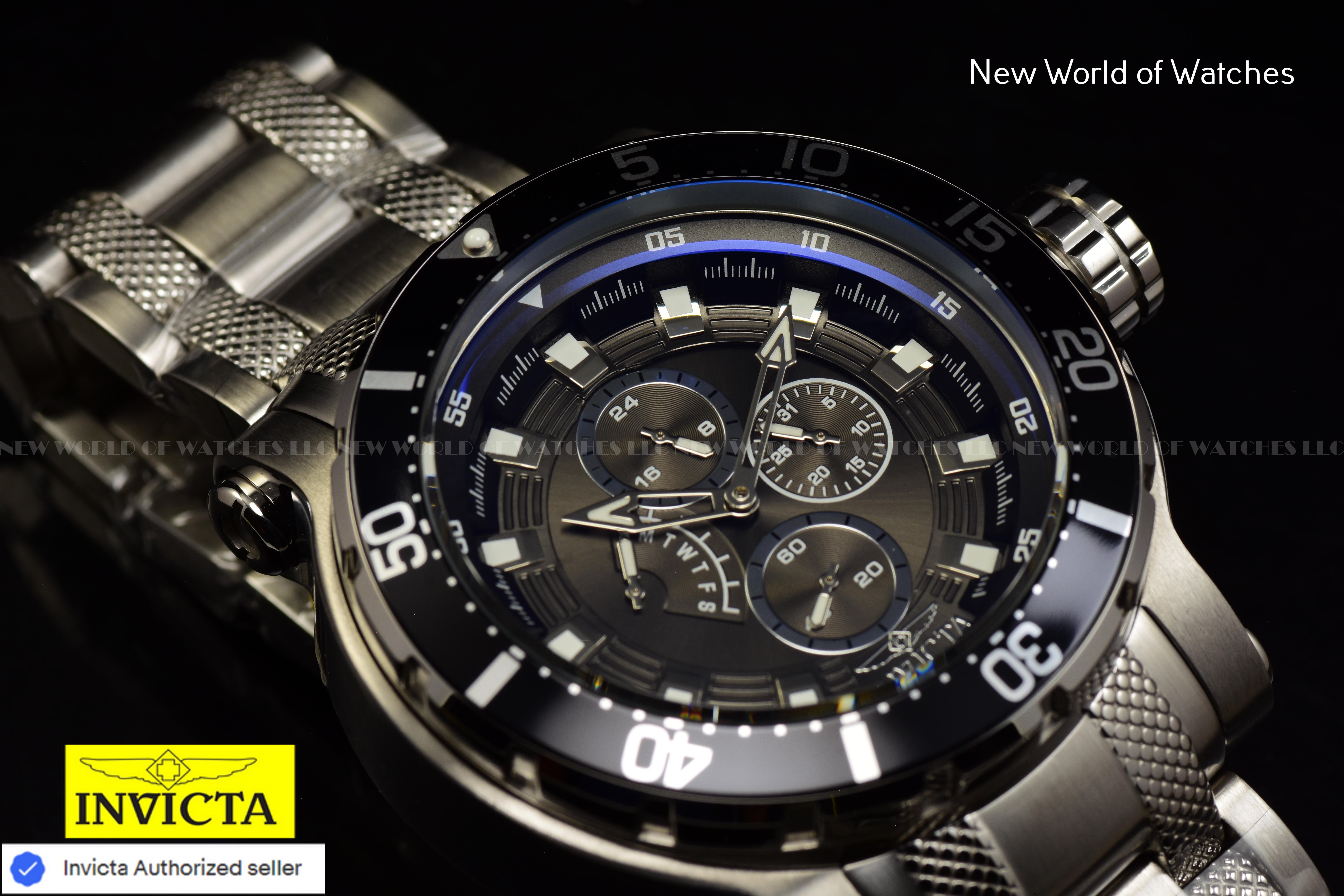 Invicta Men Coalition Forces 52mm Gunmetal Quartz Japan New Stainless Steel Watch