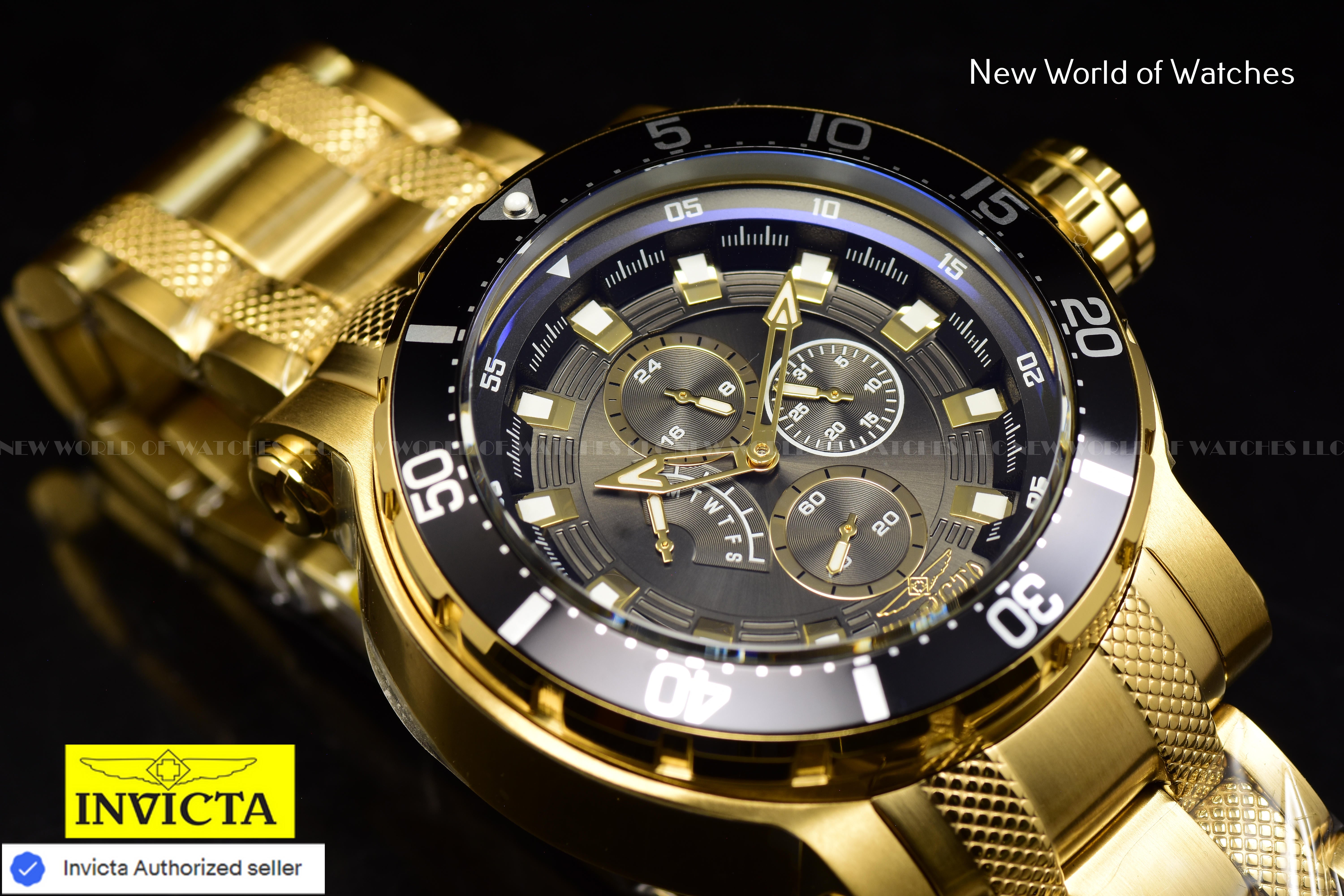 Invicta Men Coalition Forces 52mm Gunmetal Quartz Japan Stainless Steel Watch