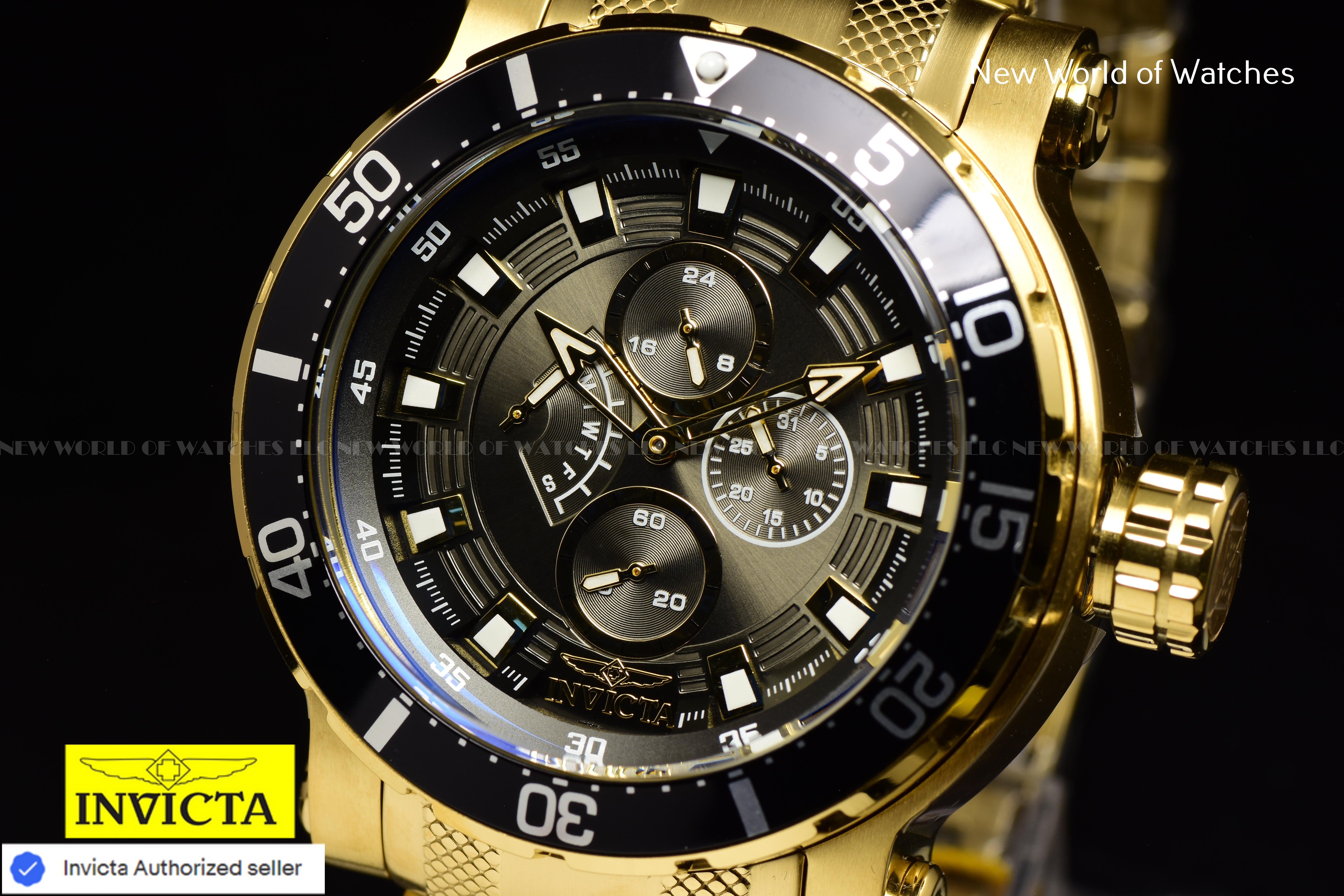 Invicta Men Coalition Forces 52mm Gunmetal Quartz Japan Stainless Steel Watch