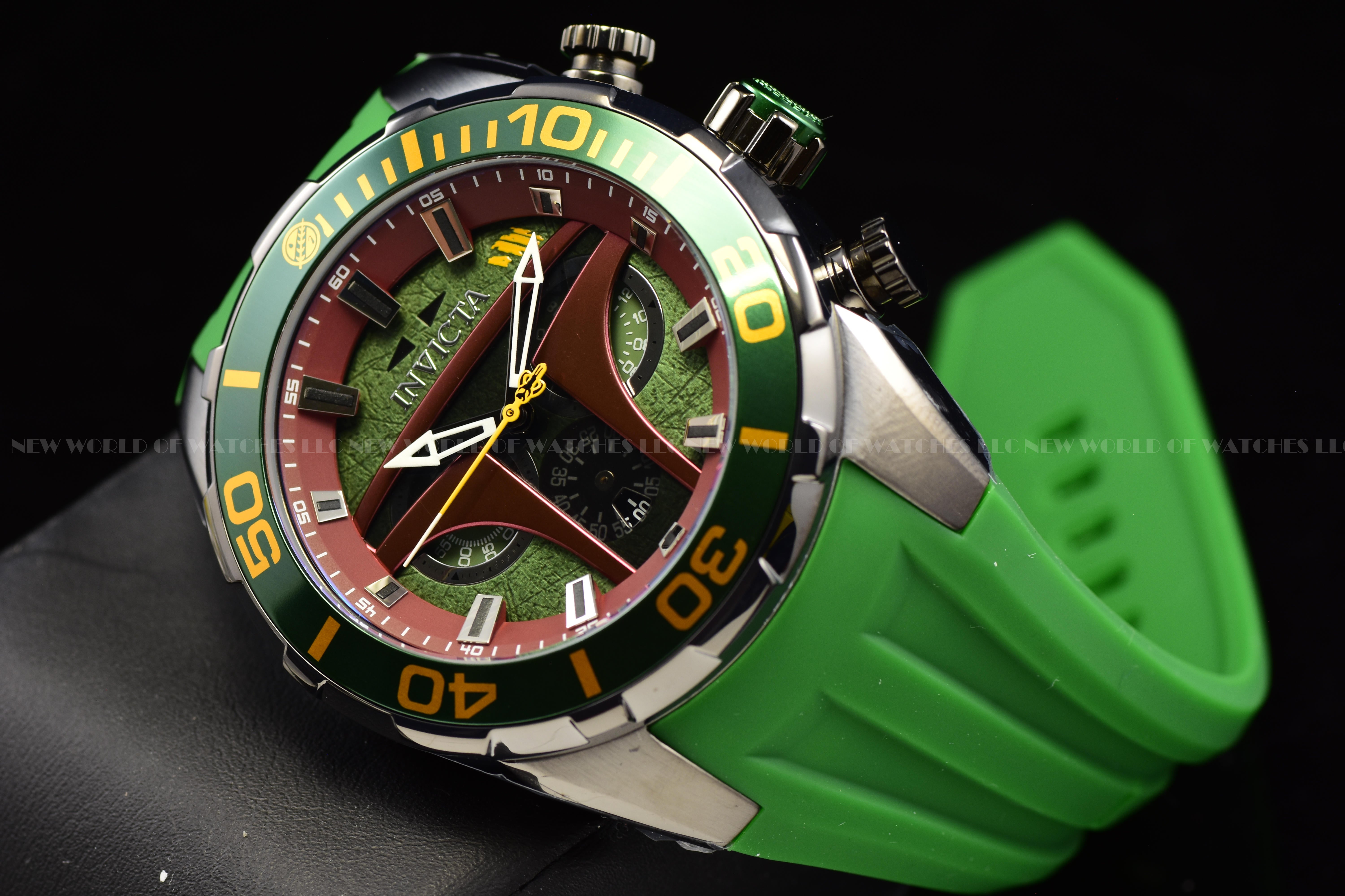 Invicta Men's STAR WARS BOBA FETT 50mm Limited Edition Chronograph Quartz Watch