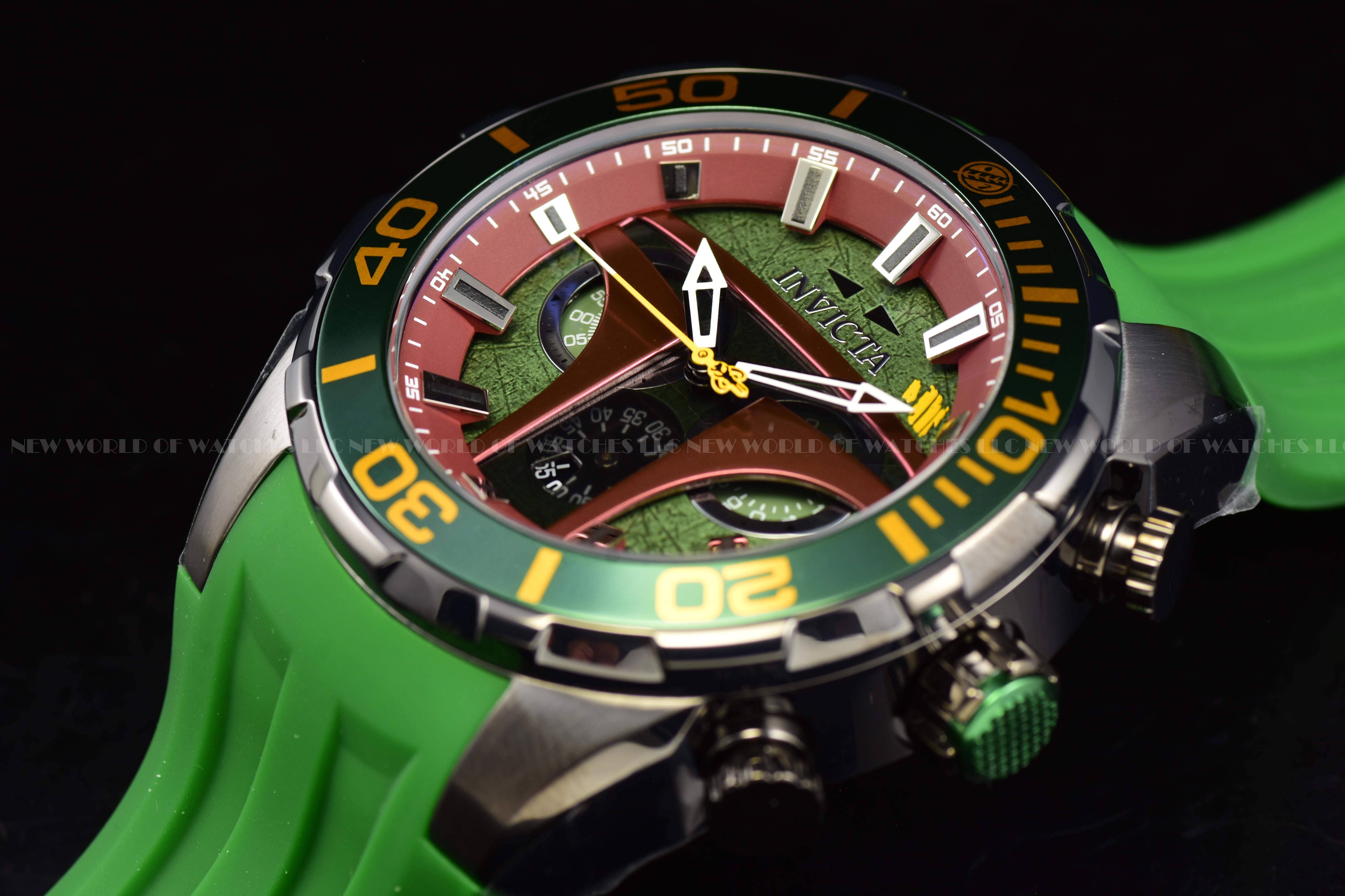 Invicta Men's STAR WARS BOBA FETT 50mm Limited Edition Chronograph Quartz Watch