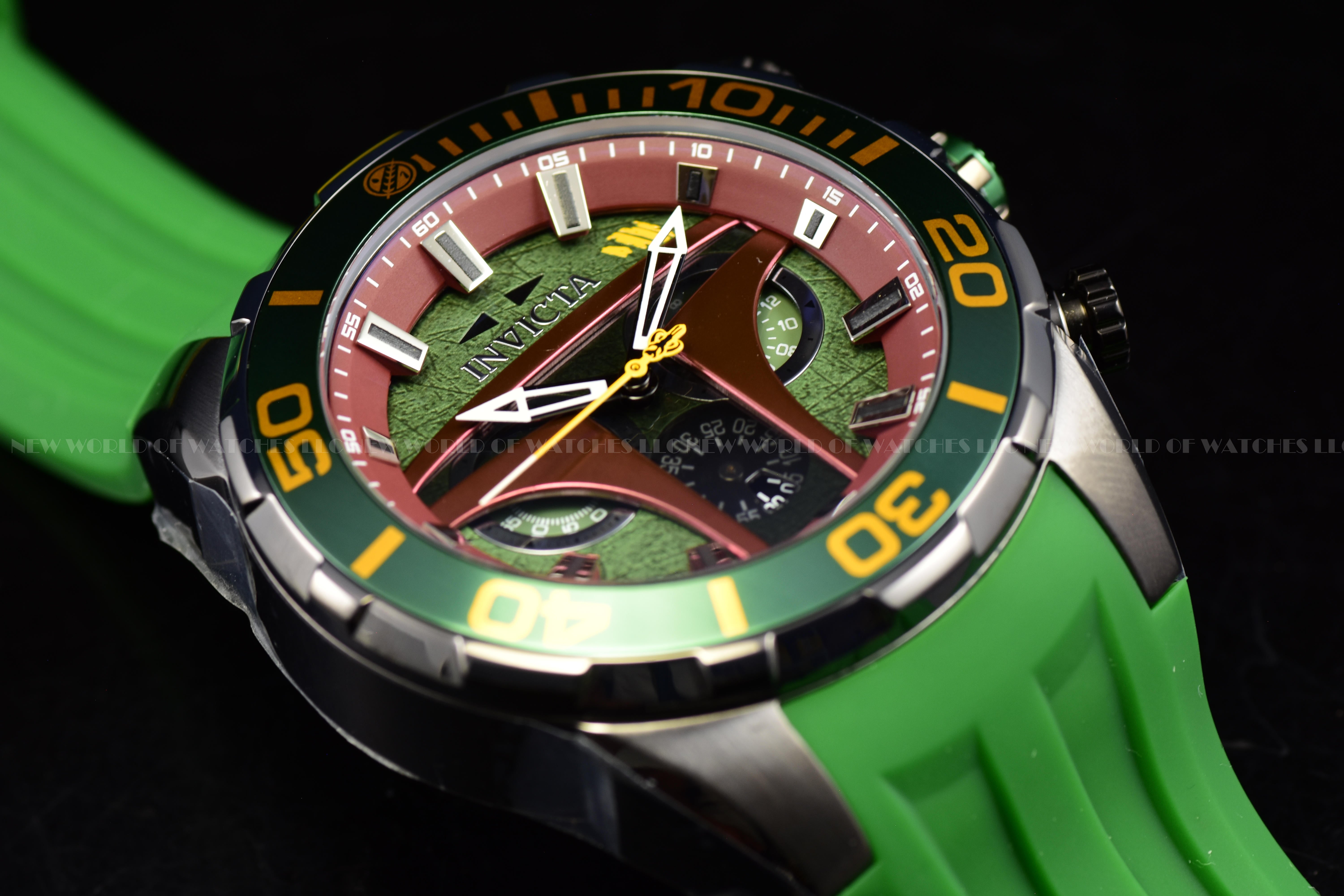 Invicta Men's STAR WARS BOBA FETT 50mm Limited Edition Chronograph Quartz Watch