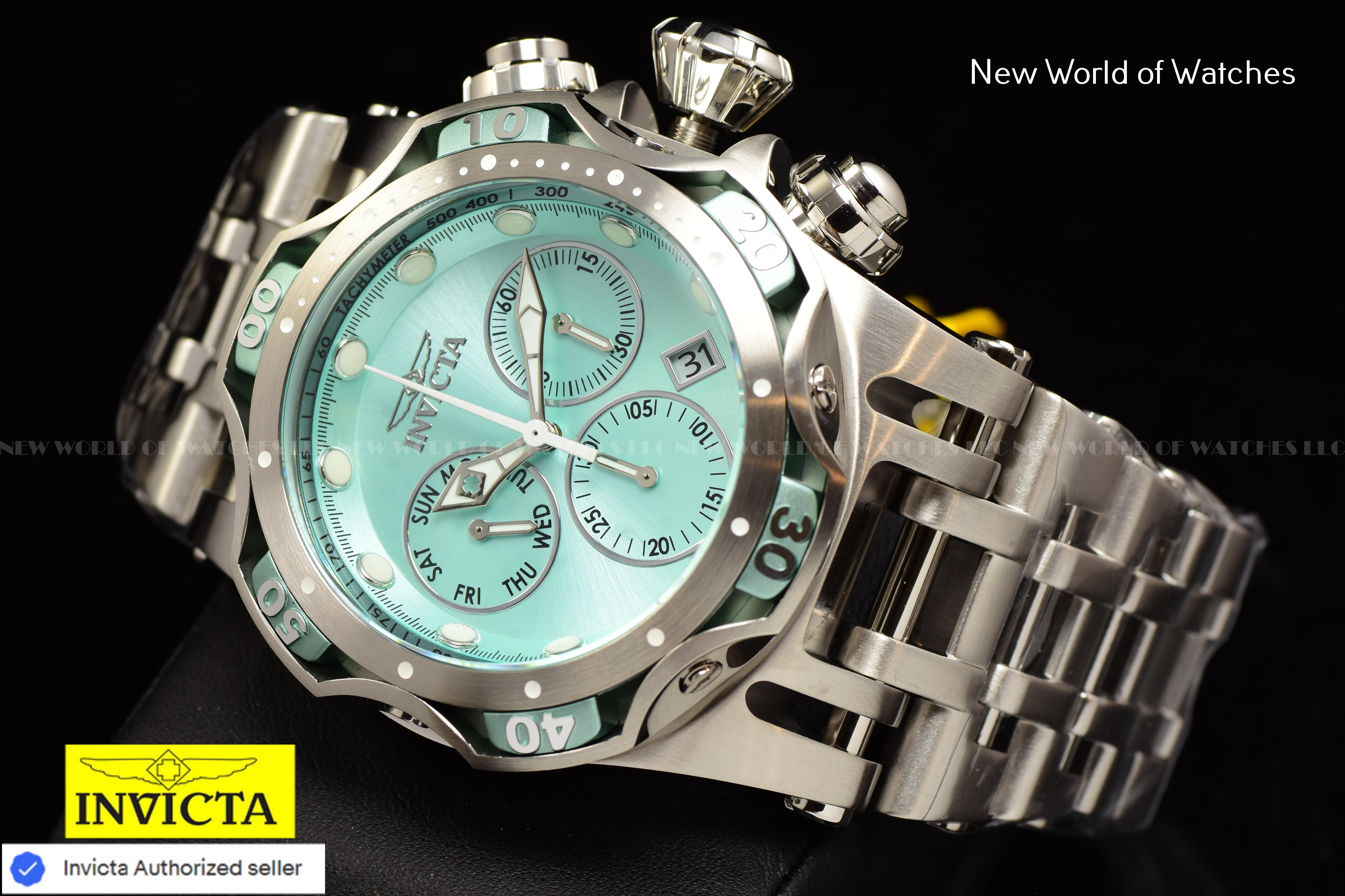 Invicta Men Fusion 54mm Turquoise Quartz Thailand Stainless Steel Watch