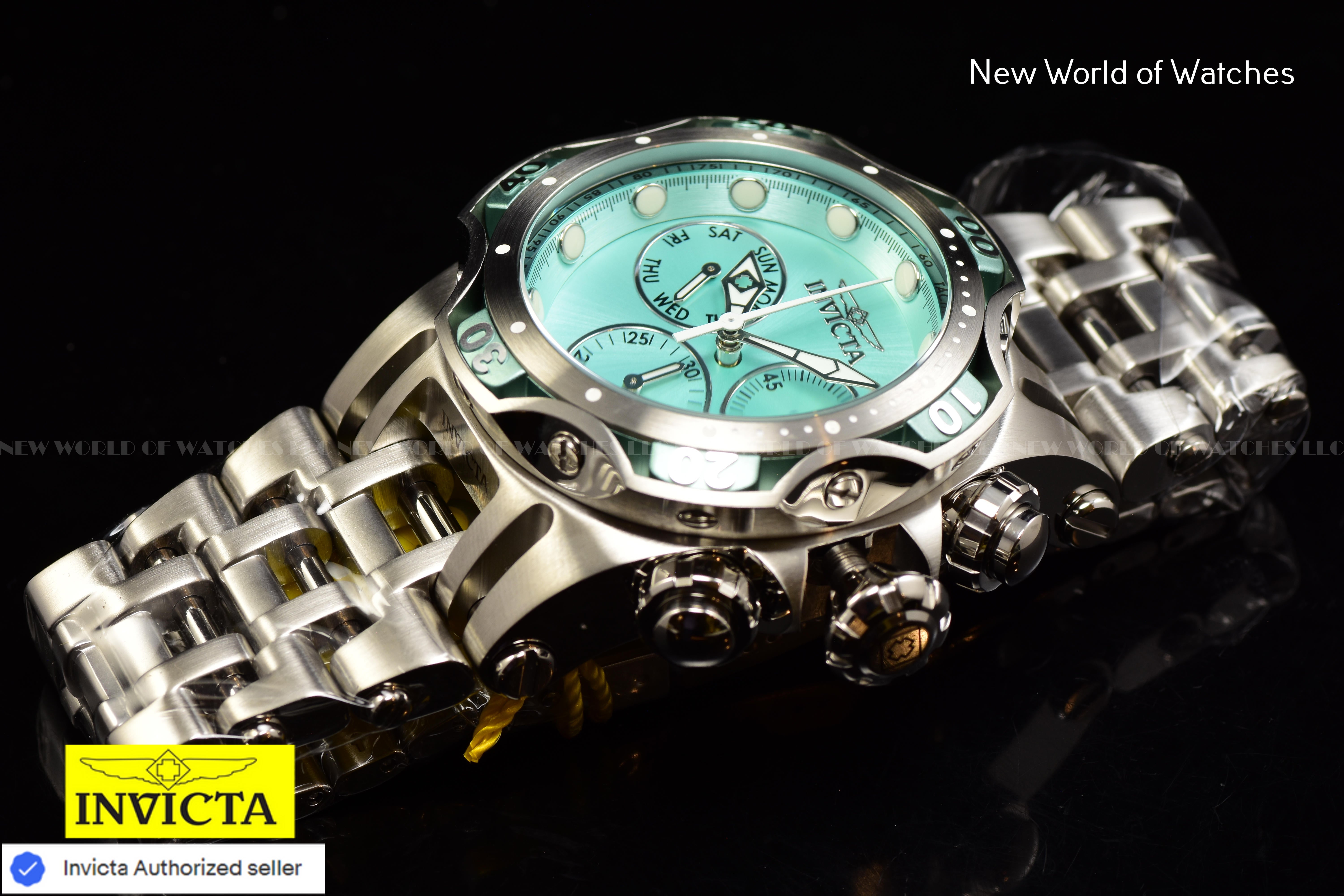 Invicta Men Fusion 54mm Turquoise Quartz Thailand Stainless Steel Watch