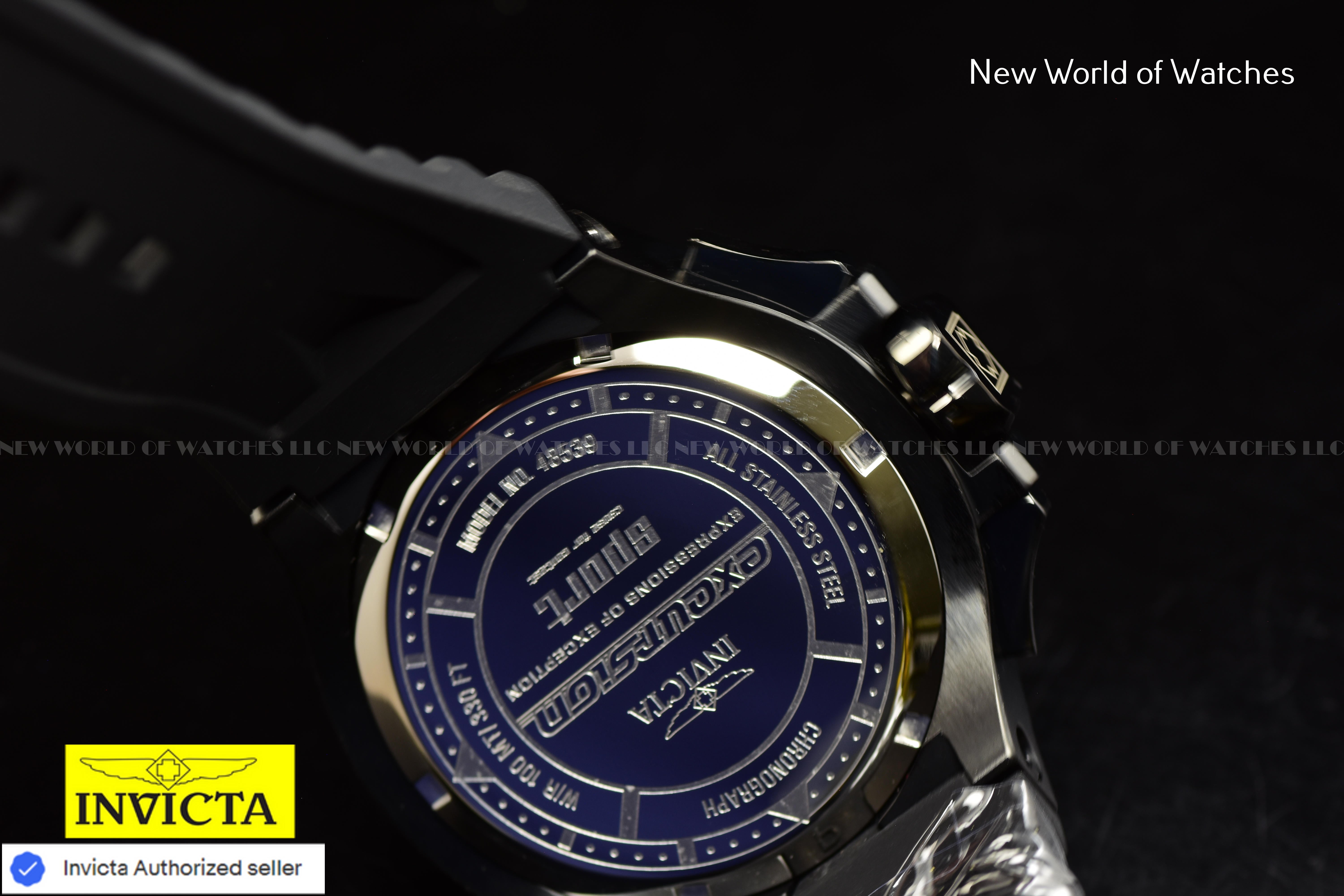 Invicta Men Excursion 50mm Grey Black Quartz Japan Silicone Watch