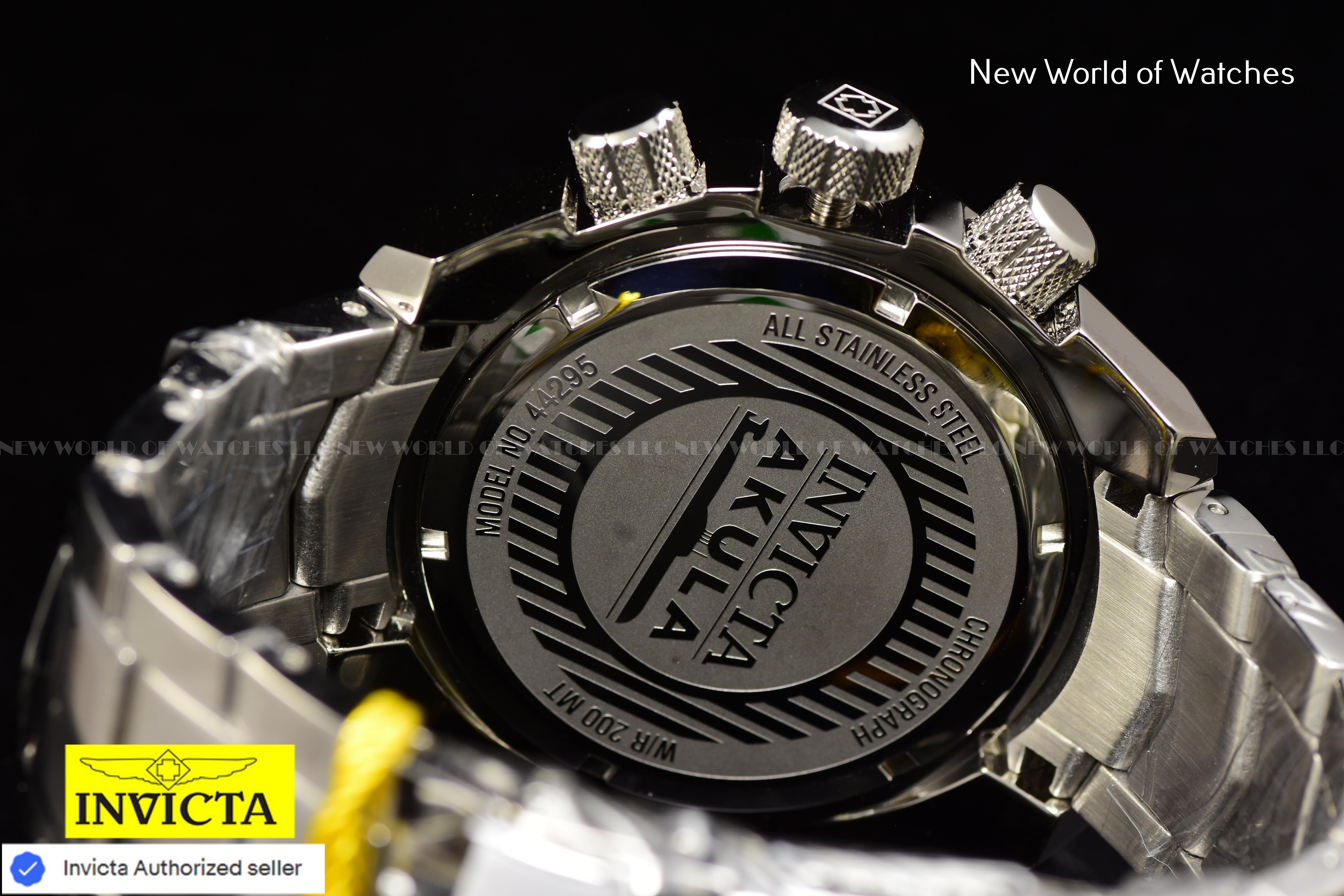 Invicta Men Akula 55mm Light Green Green White Black Quartz Thailand Stainless Steel Watch