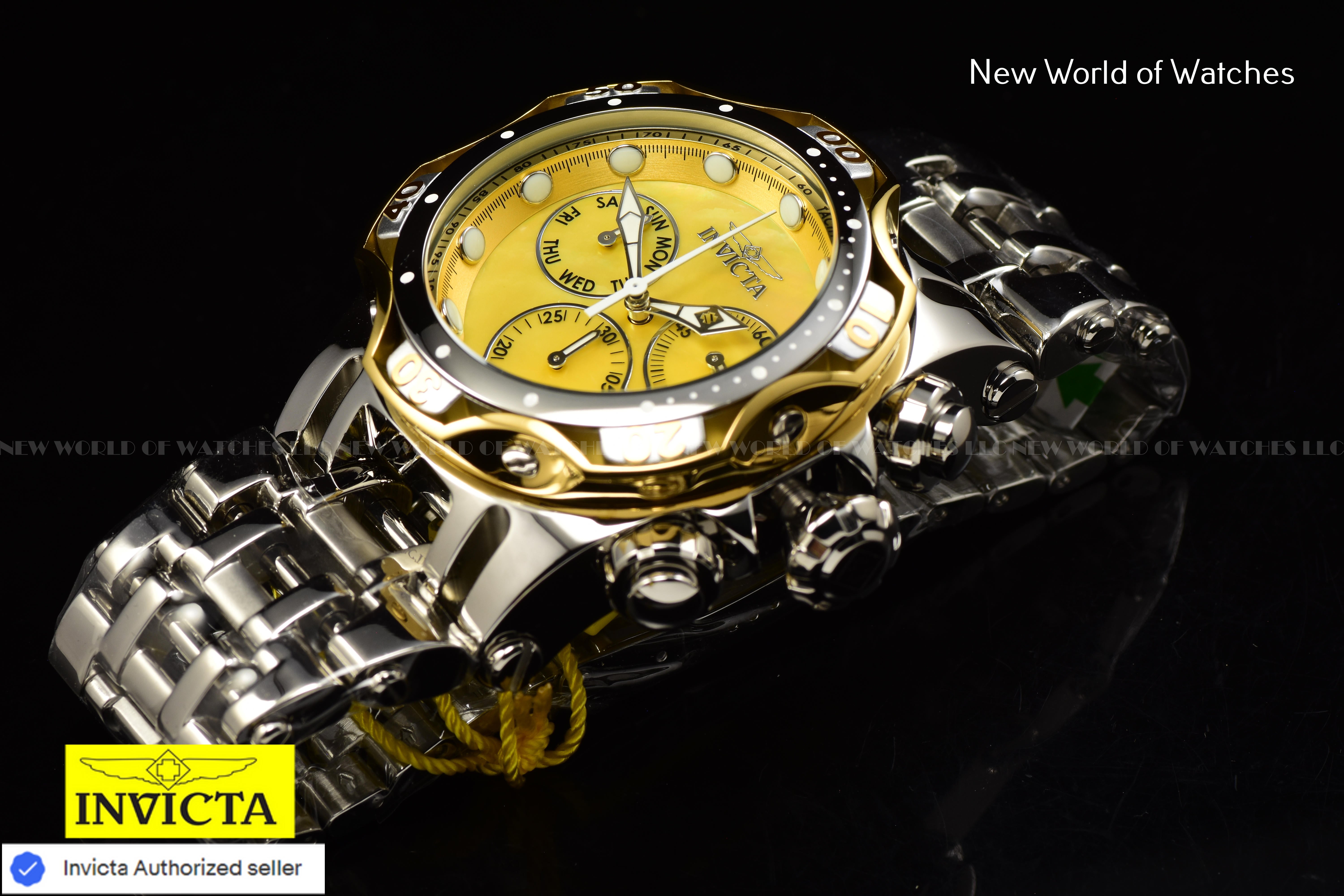 Invicta Men Fusion 54mm Gold Quartz Thailand Stainless Steel Watch