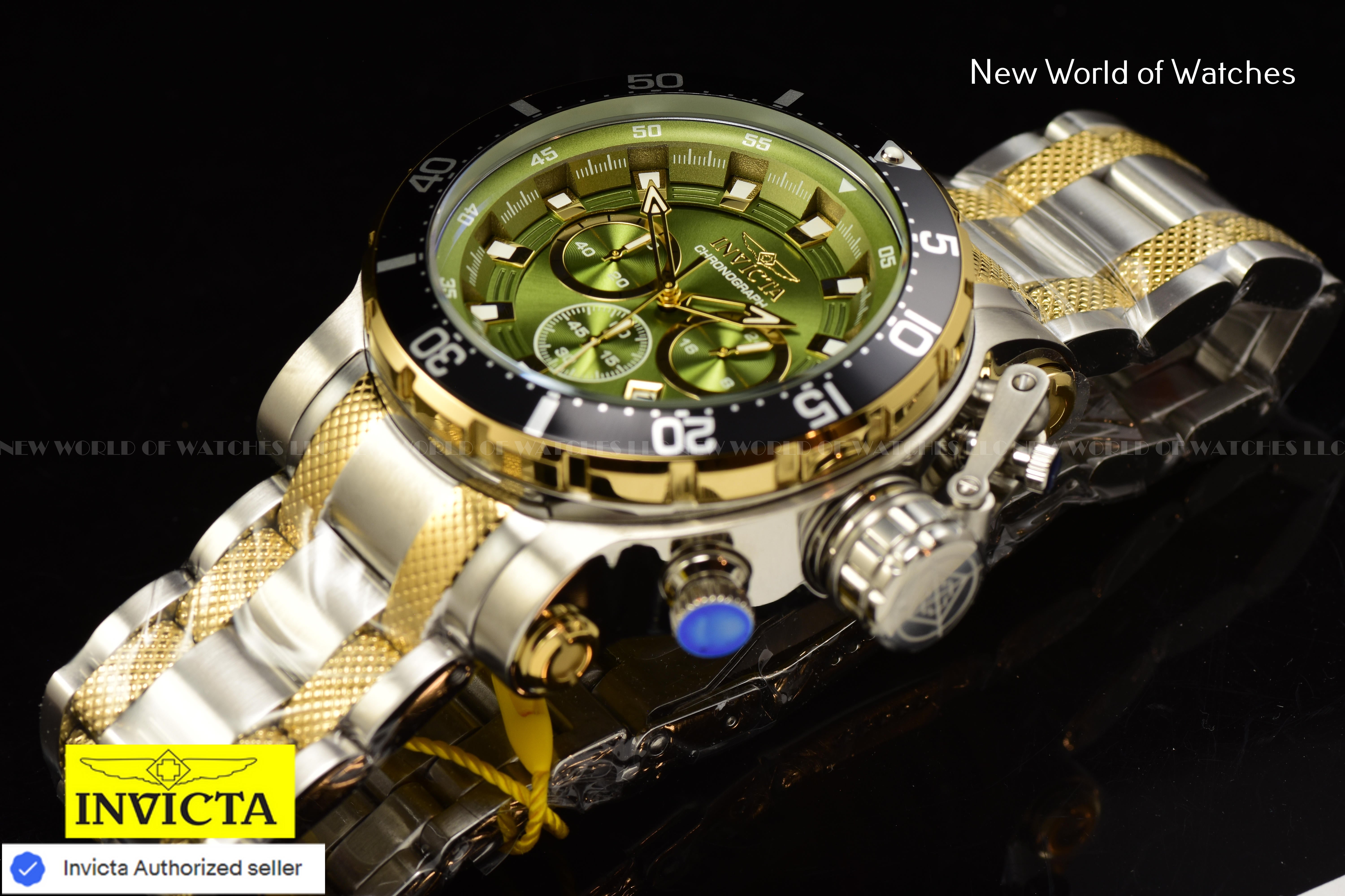 Invicta Men Coalition Forces 52mm Green Quartz Japan Stainless Steel Watch