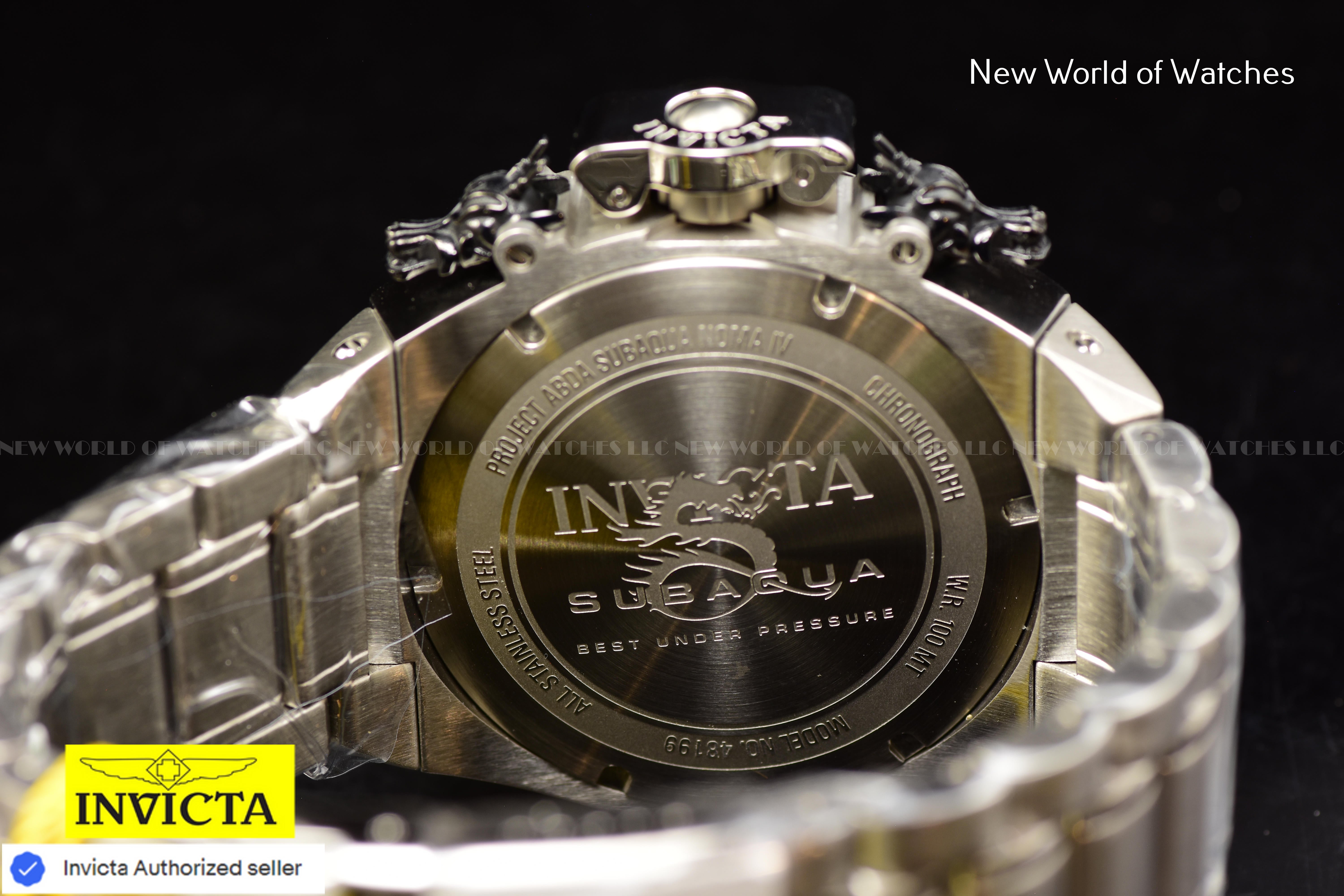 Invicta Men Subaqua Noma IV 50mm Red Black Quartz Japan Stainless Steel Watch