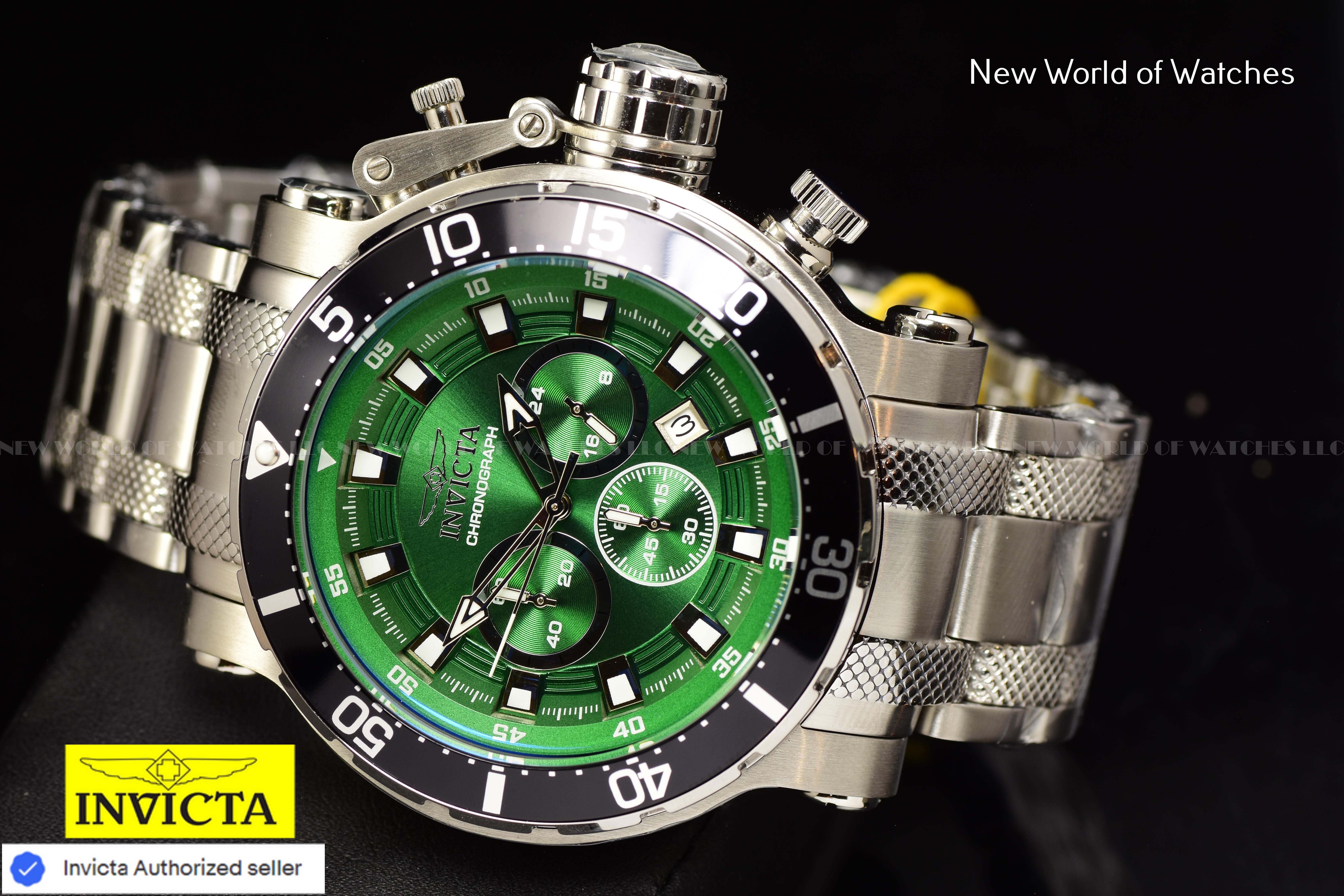 Invicta Men Coalition Forces 52mm Green Quartz Japan Stainless Steel 49092 Watch