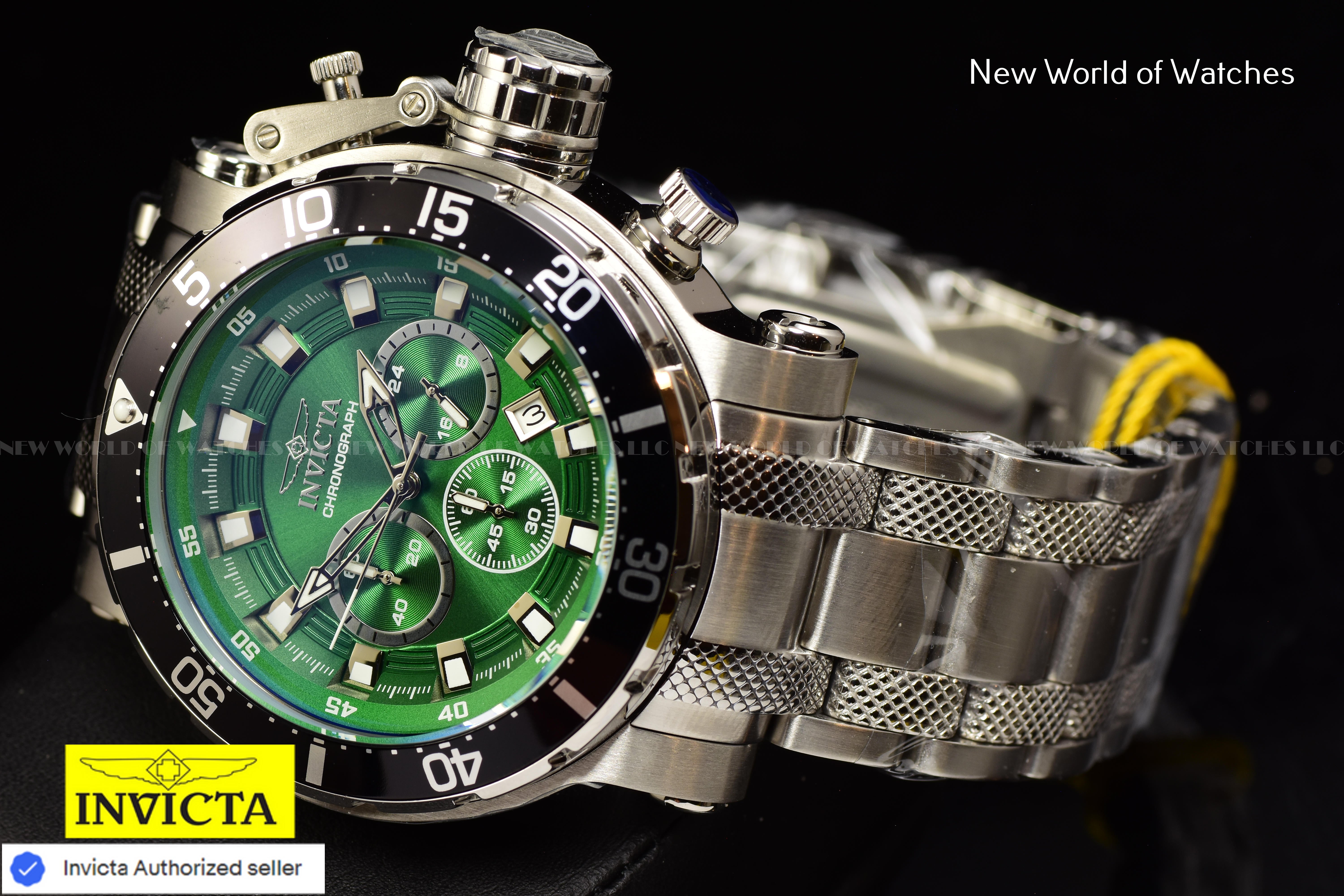 Invicta Men Coalition Forces 52mm Green Quartz Japan Stainless Steel 49092 Watch