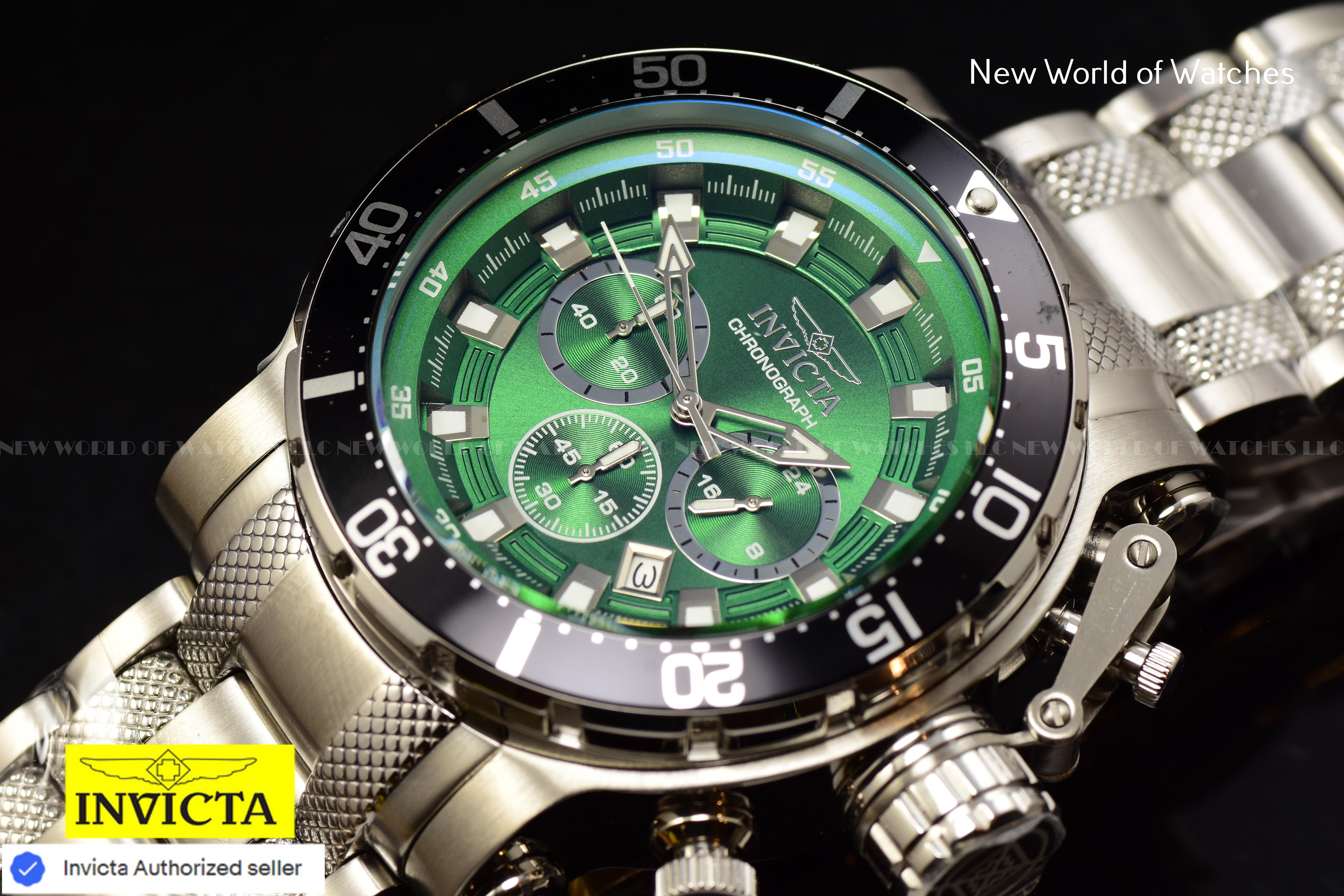 Invicta Men Coalition Forces 52mm Green Quartz Japan Stainless Steel 49092 Watch