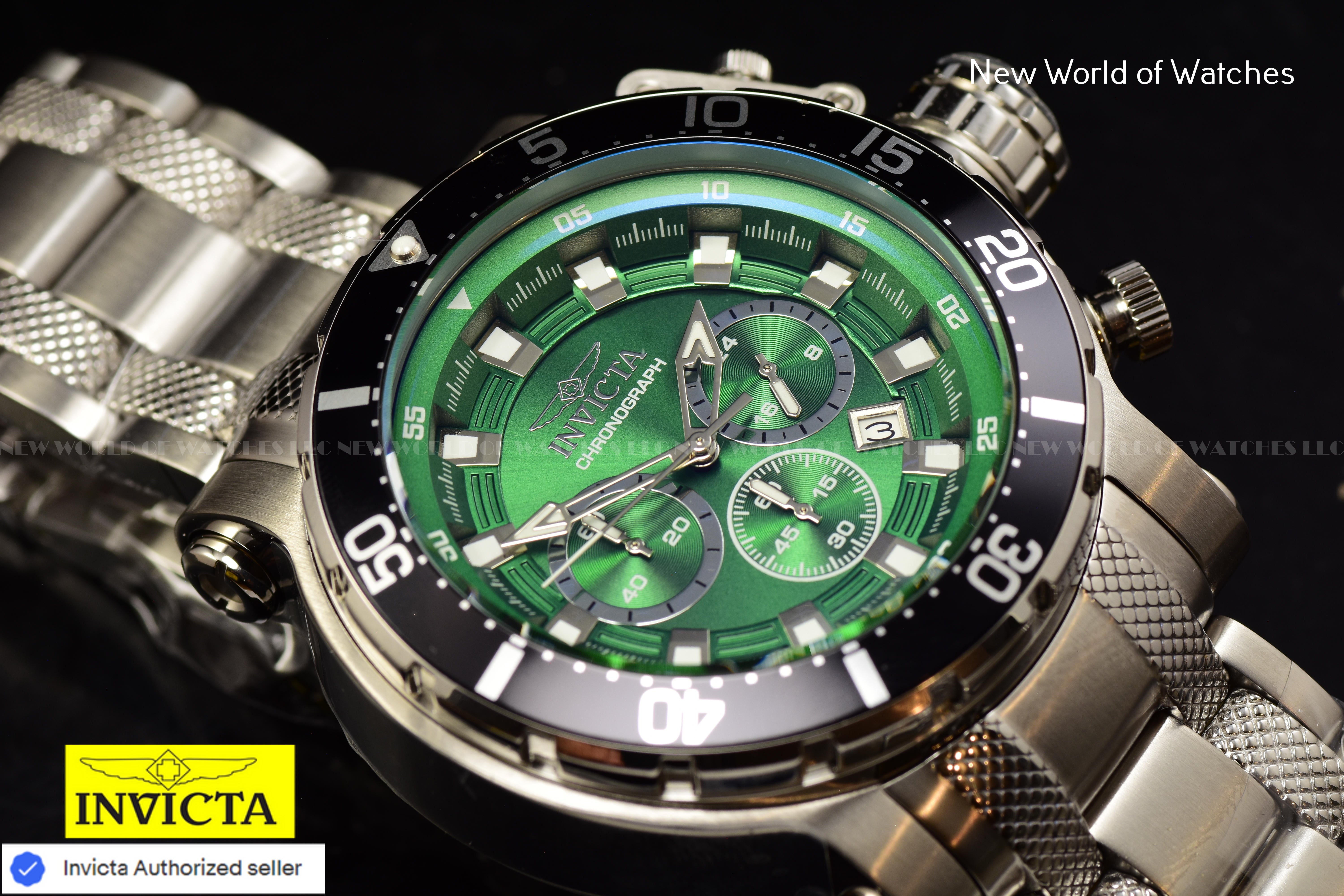 Invicta Men Coalition Forces 52mm Green Quartz Japan Stainless Steel 49092 Watch