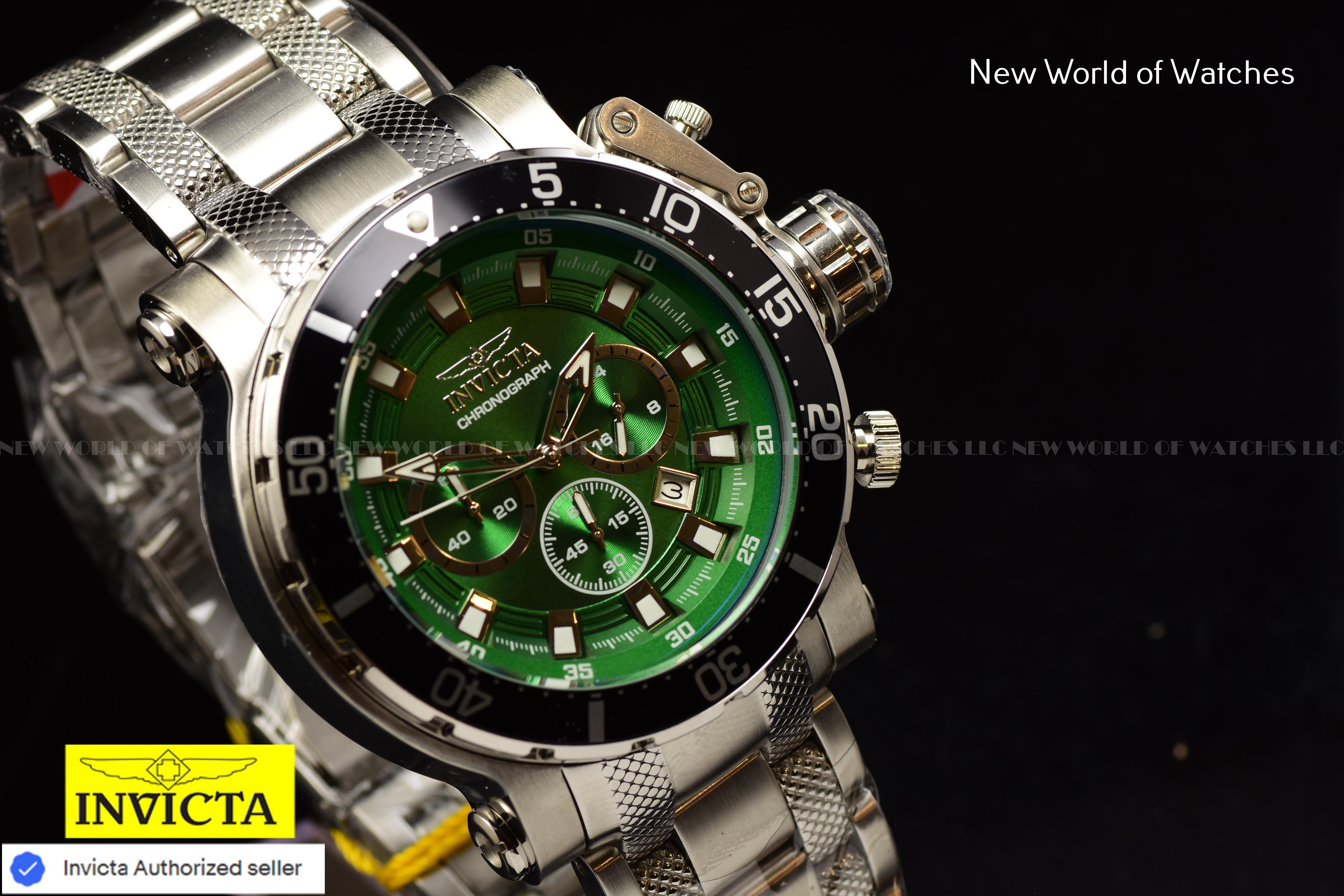 Invicta Men Coalition Forces 52mm Green Quartz Japan Stainless Steel 49092 Watch
