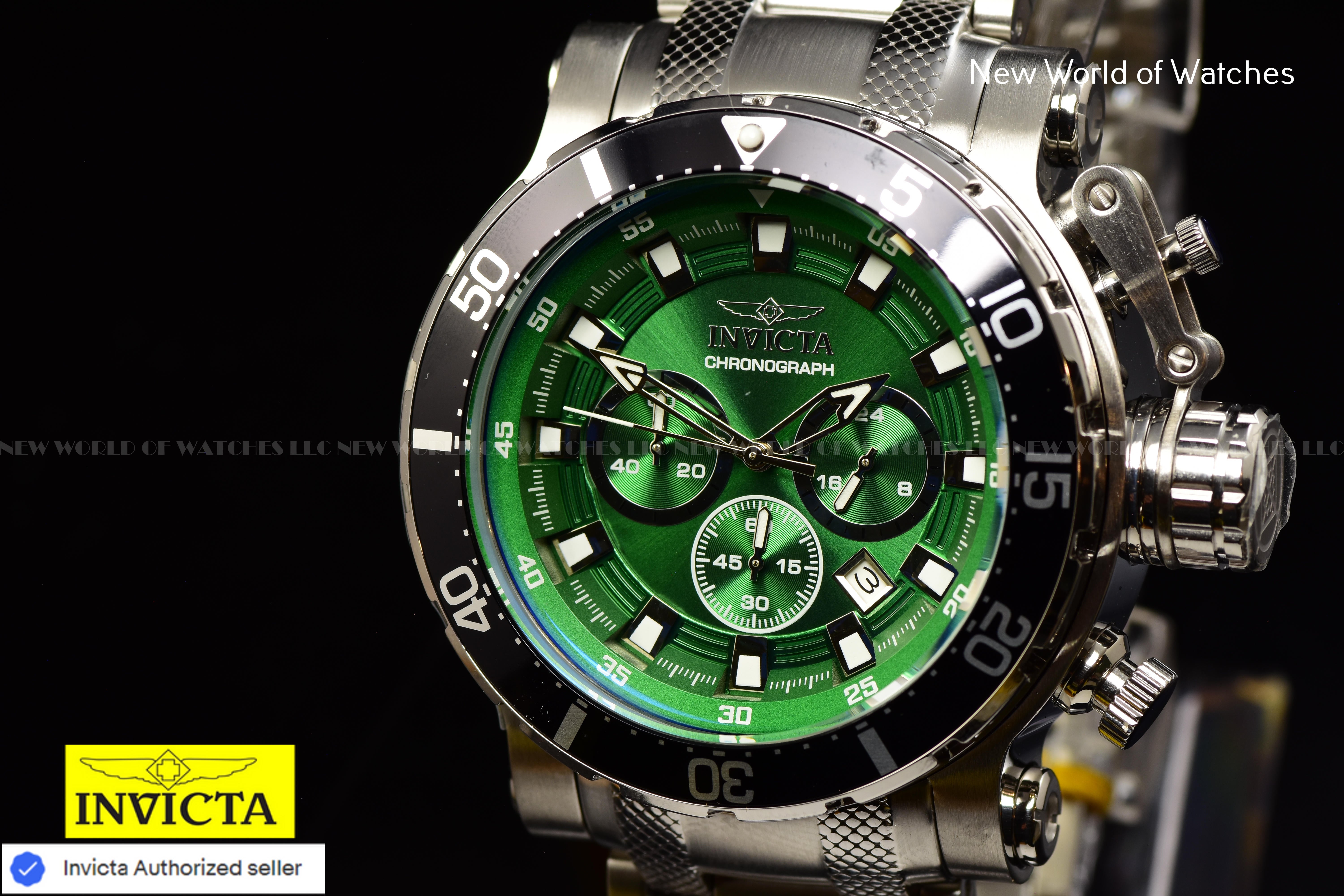 Invicta Men Coalition Forces 52mm Green Quartz Japan Stainless Steel 49092 Watch