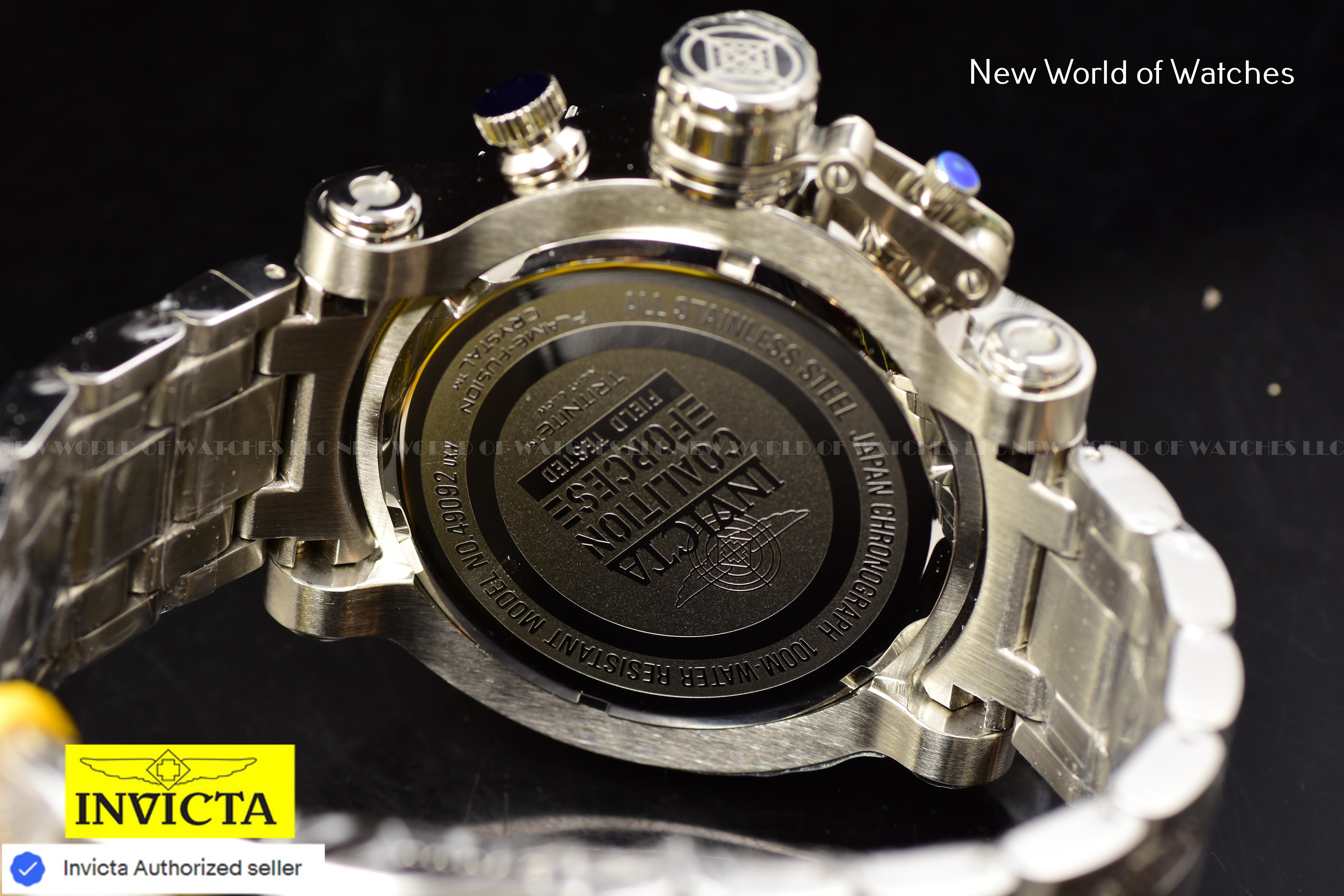 Invicta Men Coalition Forces 52mm Green Quartz Japan Stainless Steel 49092 Watch