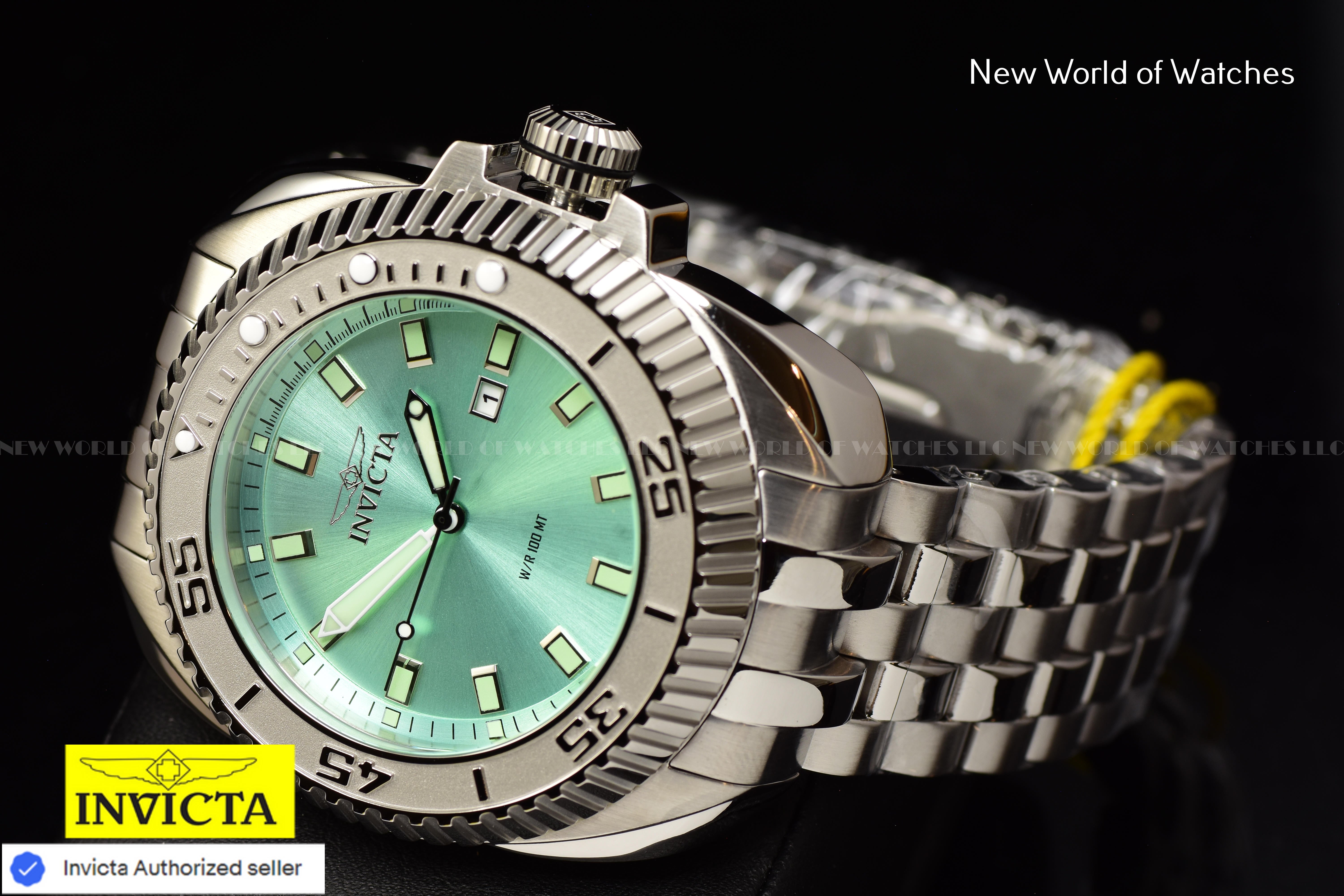 Invicta Men Coalition Forces 50mm Light Blue Quartz Singapore Stainless Steel Watch