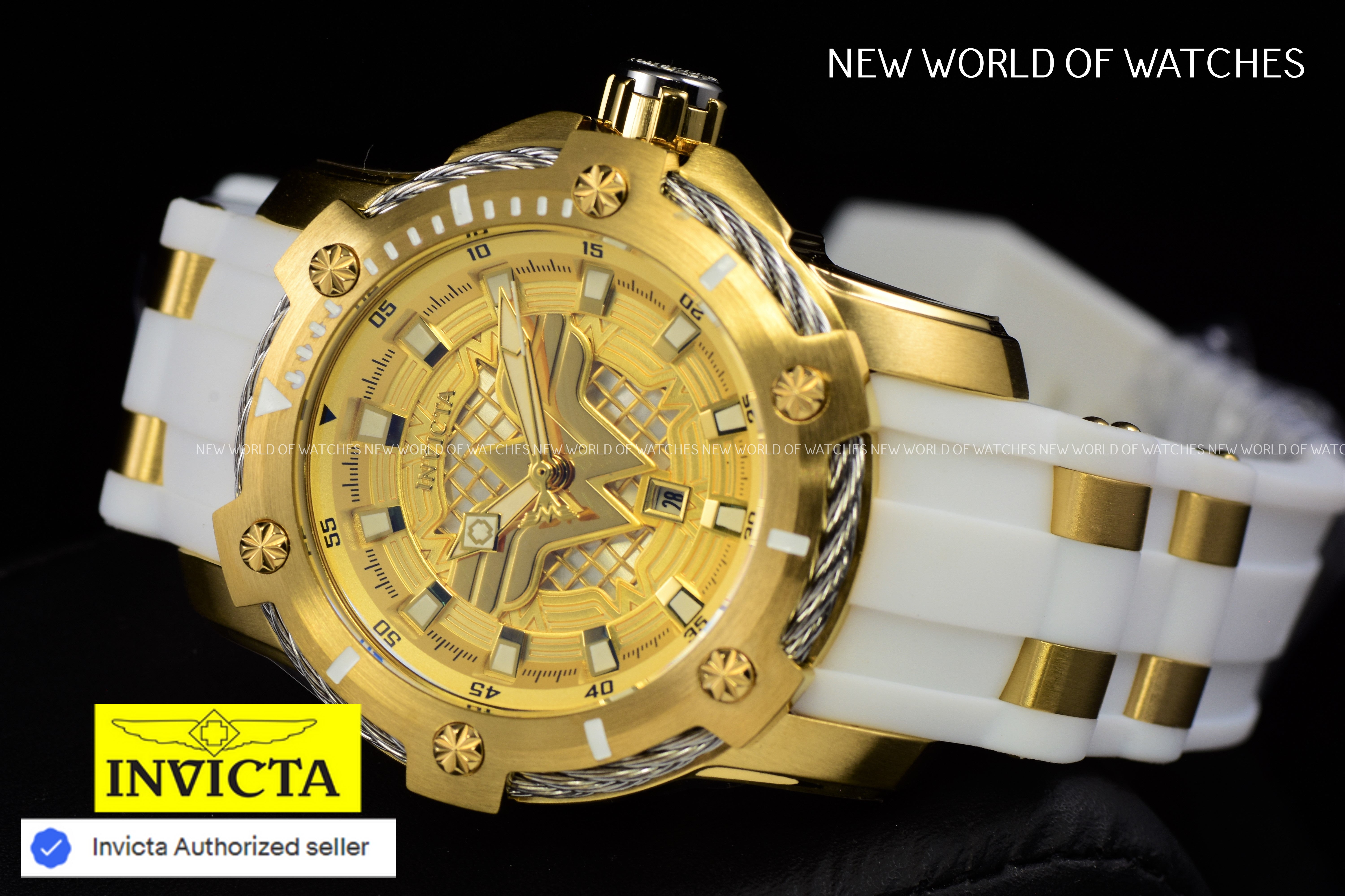 Rare Invicta DC Comics Wonder Women Limited Edition Silicone Steel Band Watch