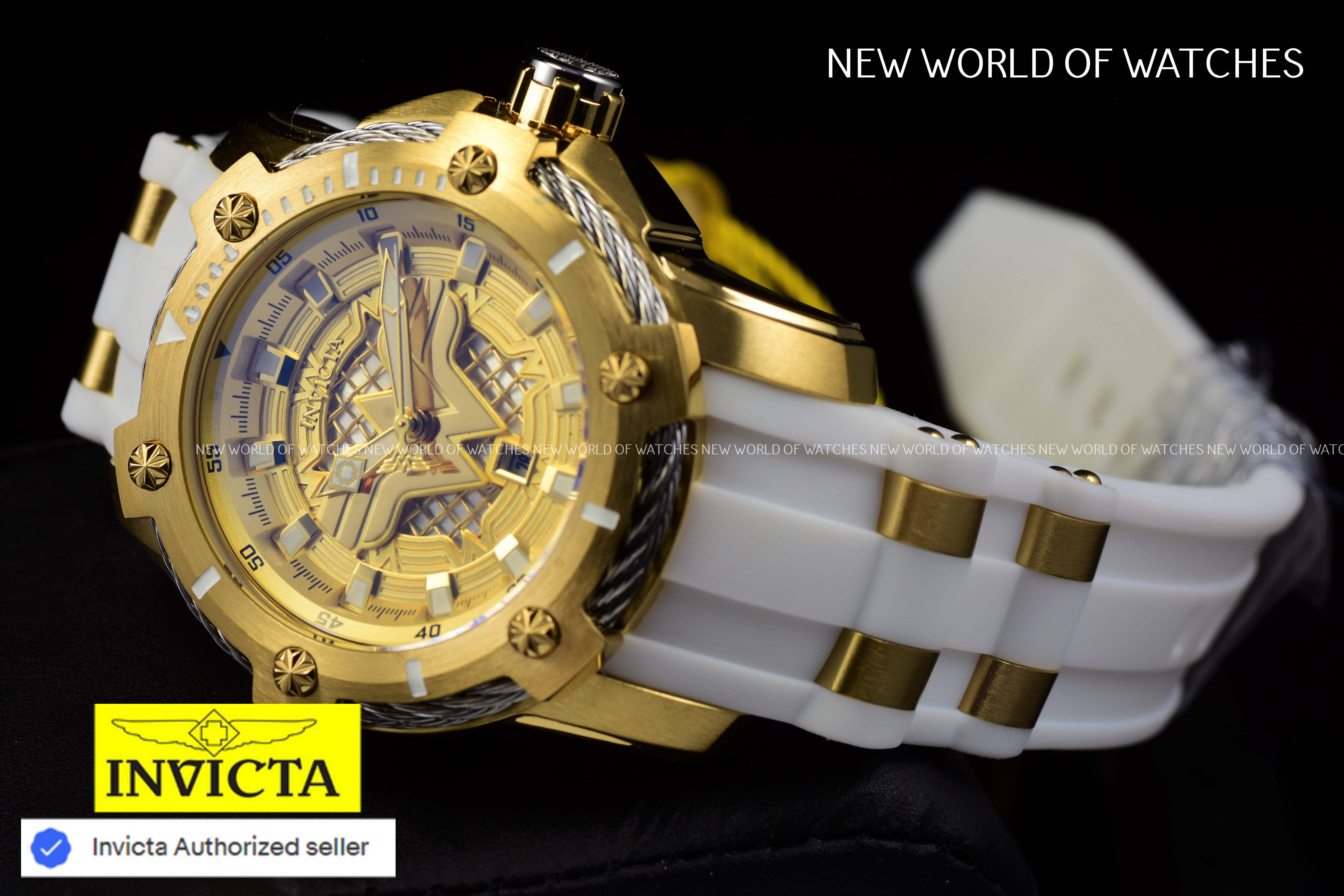 Rare Invicta DC Comics Wonder Women Limited Edition Silicone Steel Band Watch
