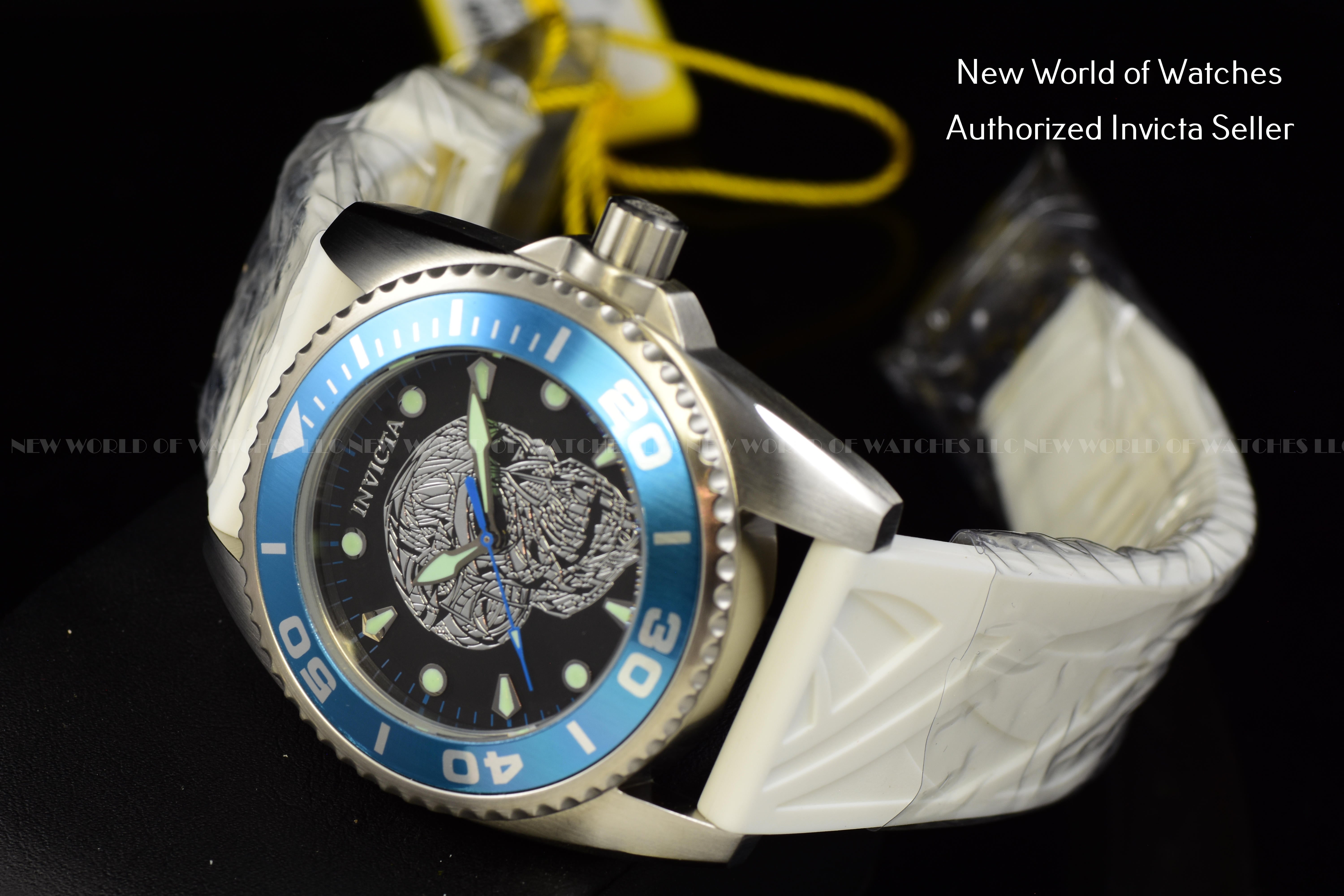 Invicta Women's Artist Black Dial Skeleton 42mm White Silicone Band Watch 22198