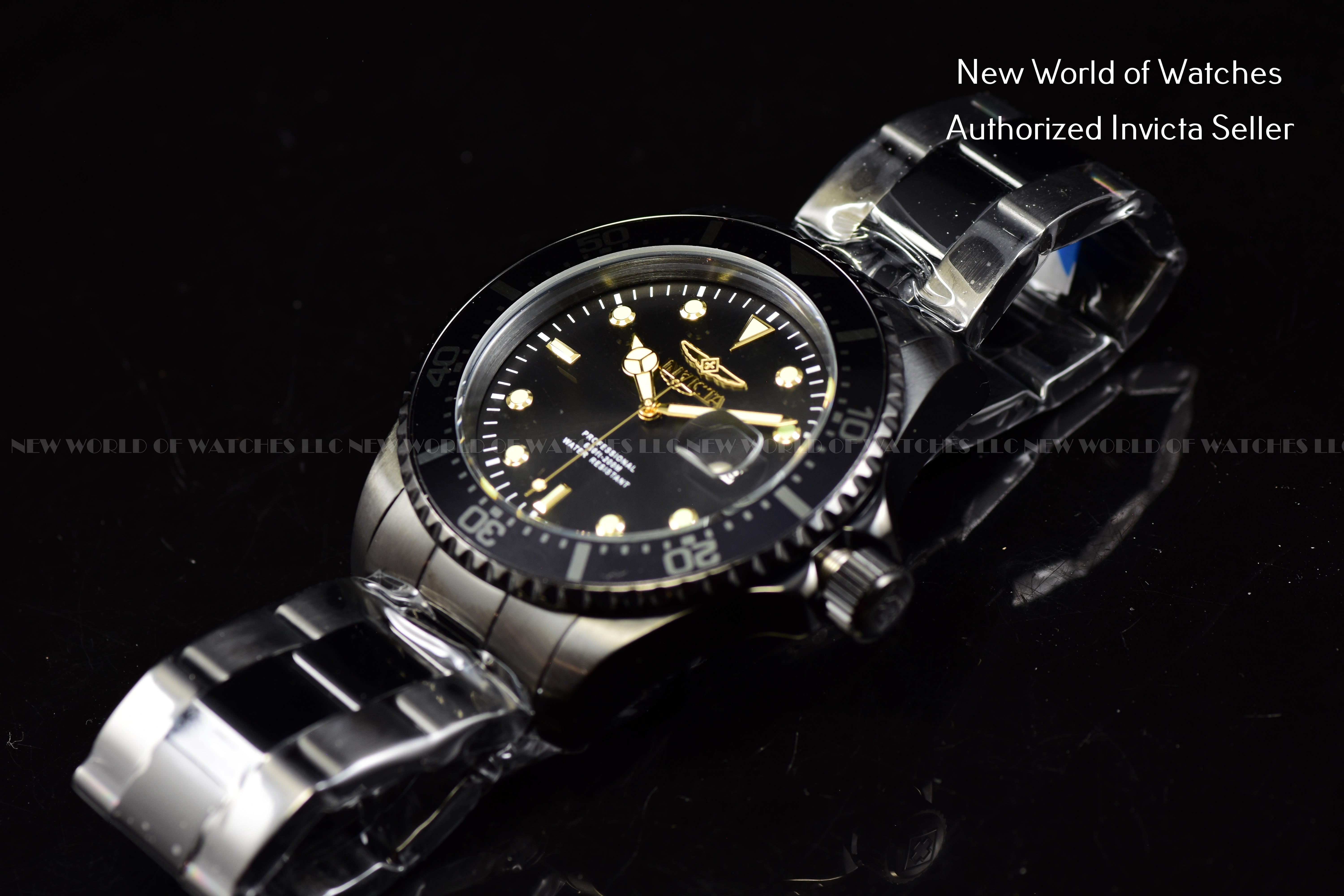 Invicta Men Pro Diver Zager Exclusive 43mm Black Quartz Japan Stainless Steel Watch