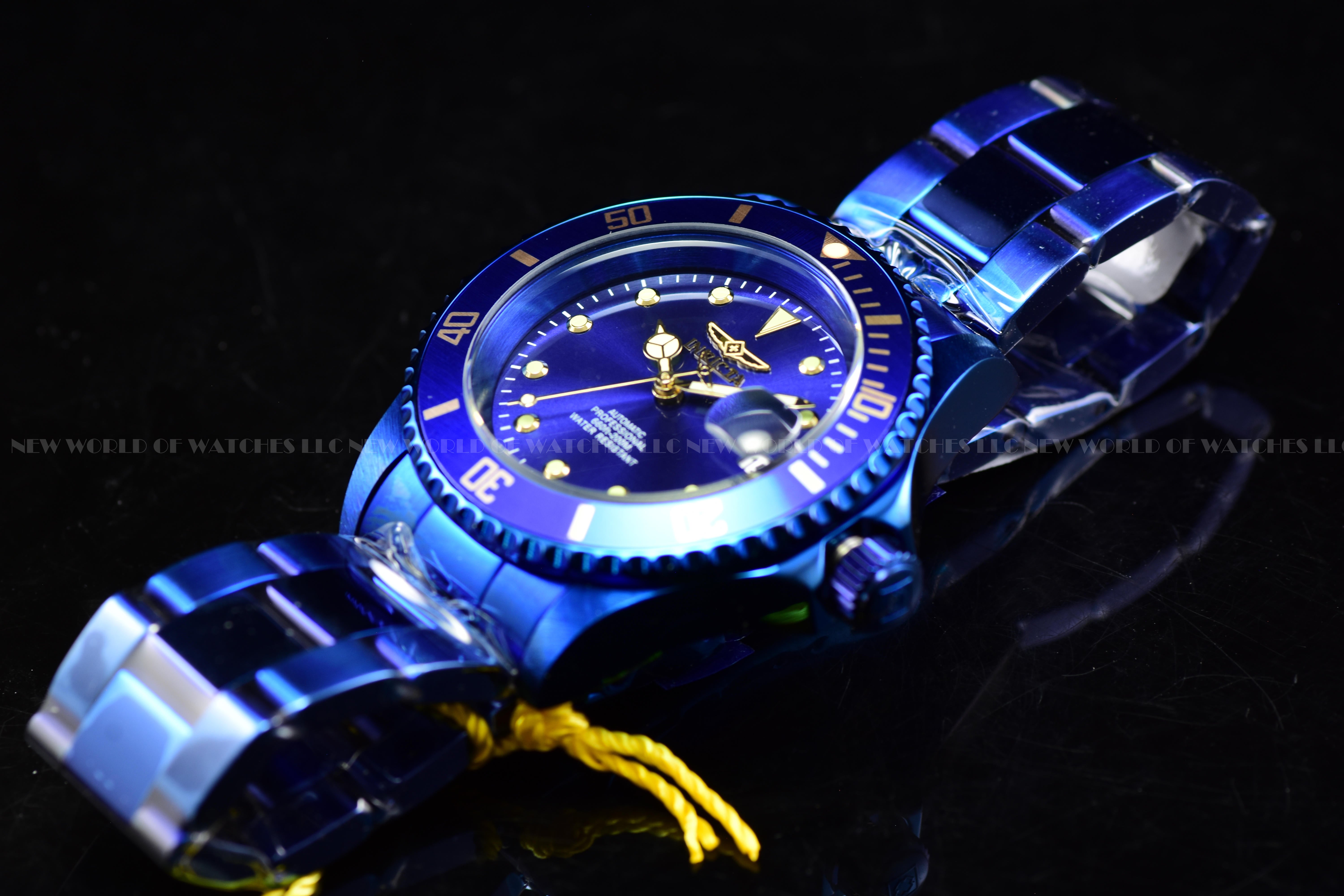 Rare New Invicta Men Pro Diver BLUE 40mm Automatic NH35A SS Watch
